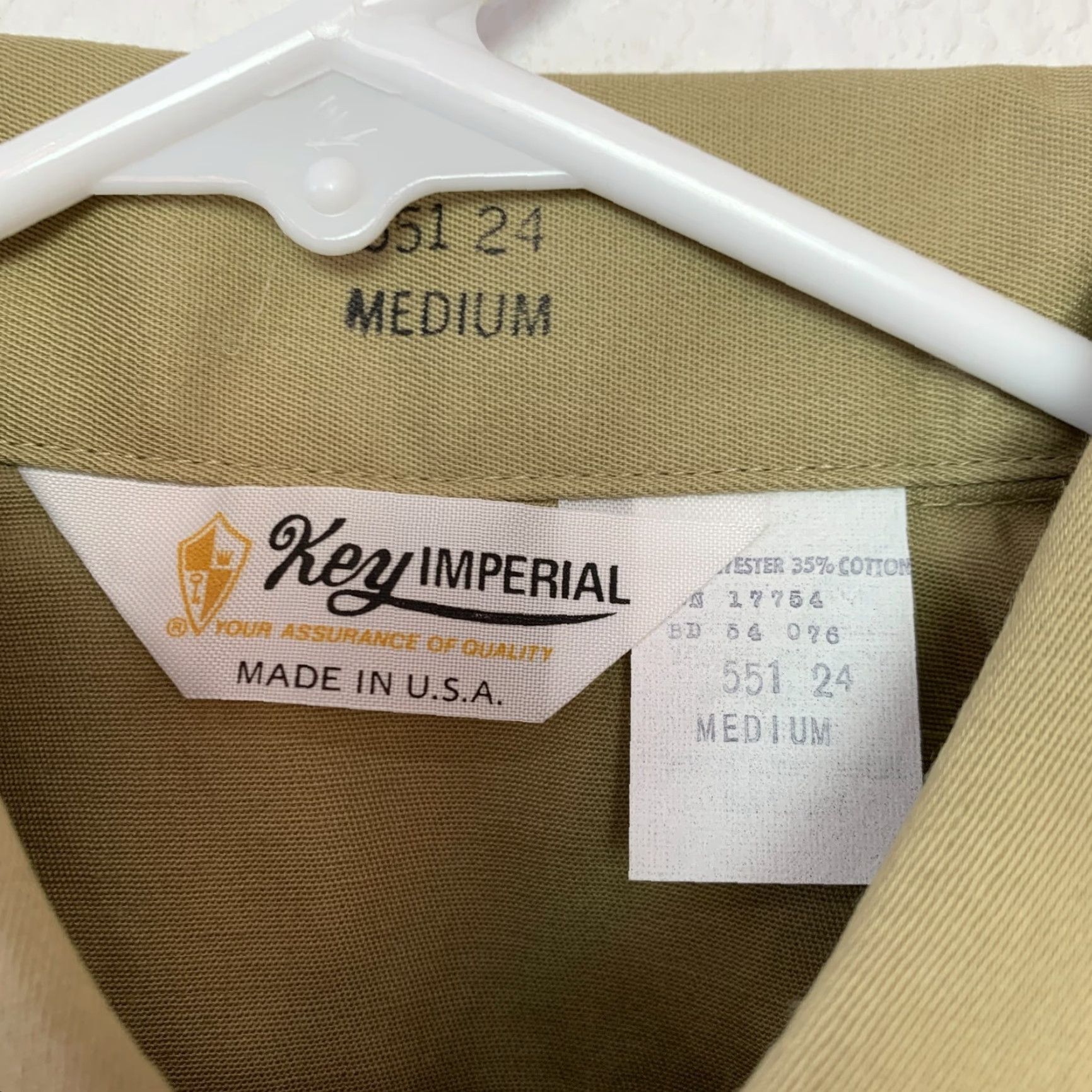 Vintage VINTAGE Key Imperial Deadstock Work Shirt Short Sleeve Button Medium Brown 70s Military/Landgirl Mens Size US M / EU 48-50 / 2 - 5 Thumbnail
