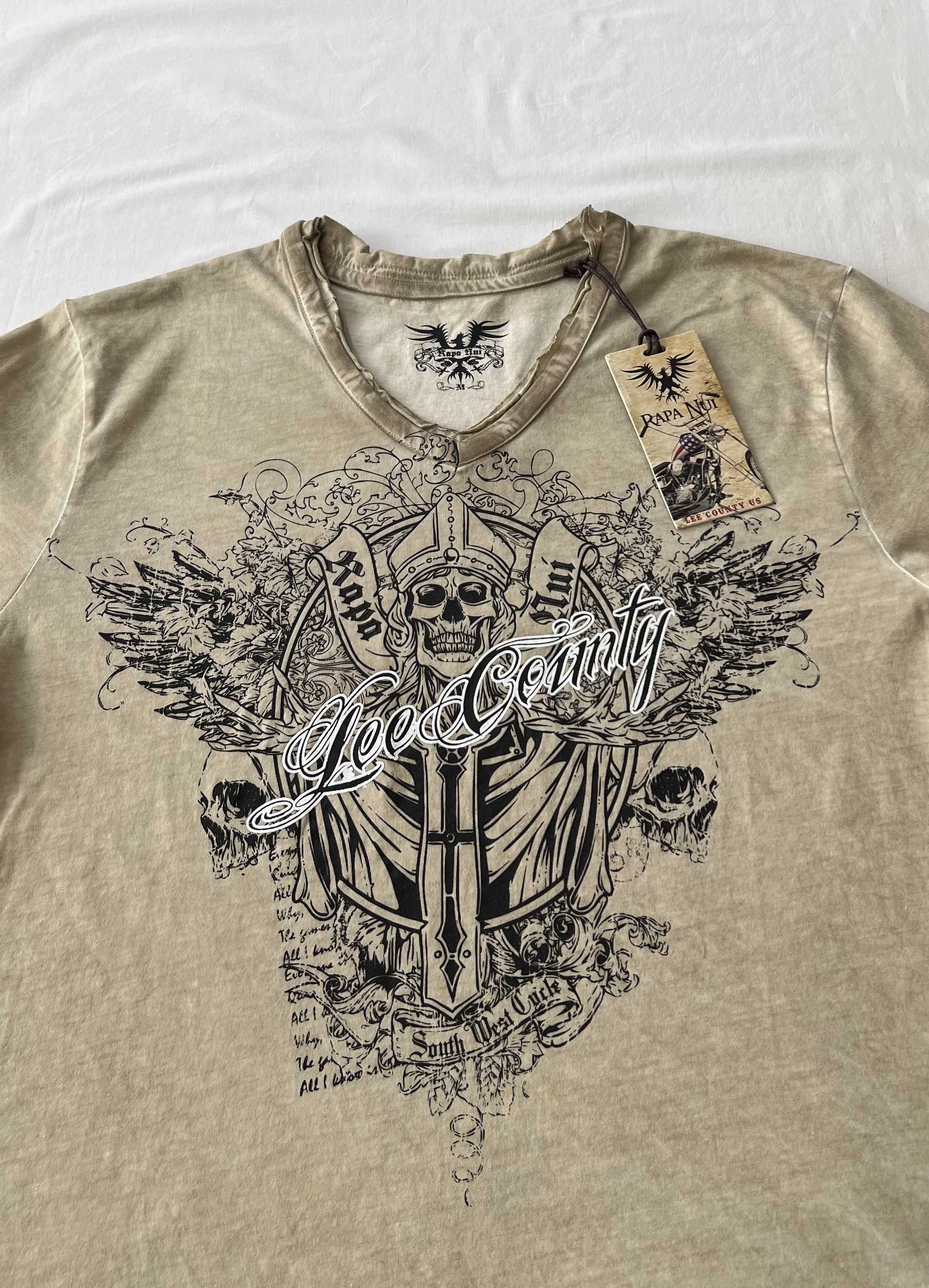 Affliction Affliction Style Rapa Nui Eagle Skull Y2K T-shirt Size US M / EU 48-50 / 2 - 3 Thumbnail