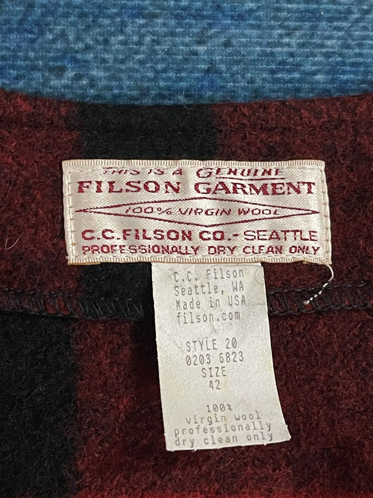 Filson Vintage Filson Garment Mackinaw Wool Vest Size US L / EU 52-54 / 3 - 9 Thumbnail