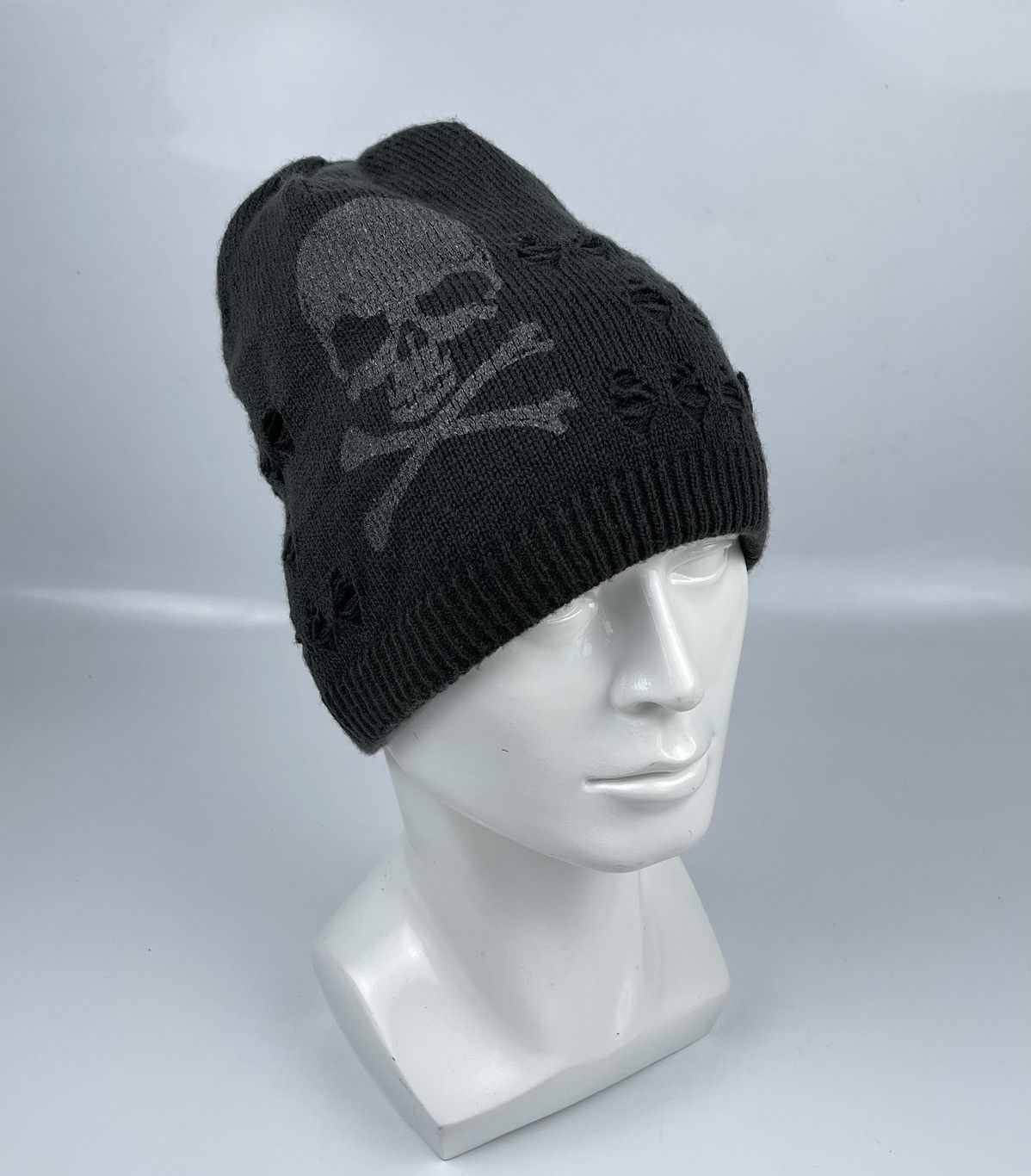 image of Seditionaries Reversible Skull Beanie Hat Snow Cap, Men's