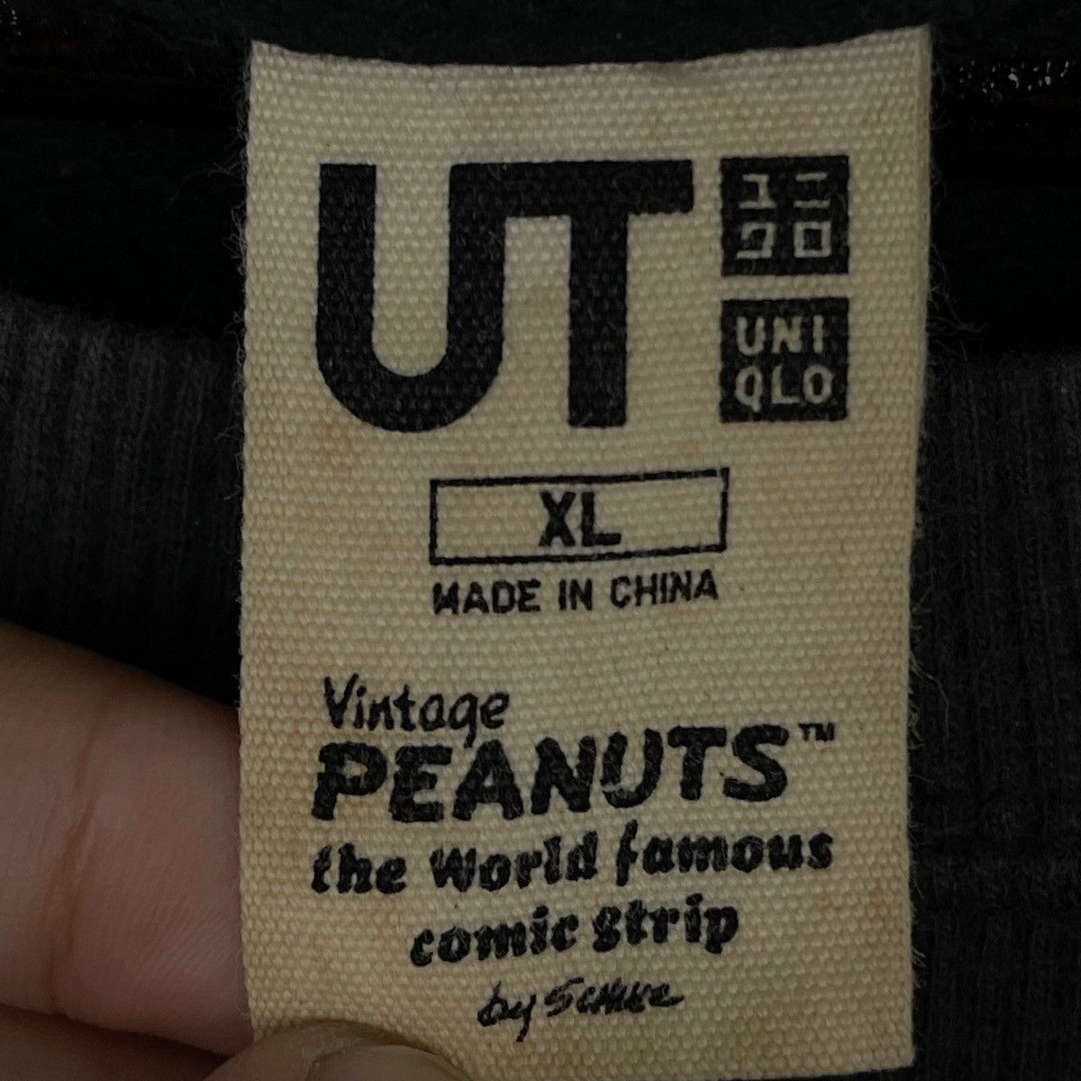 Uniqlo × Vintage Vintage Uniqlo X Peanuts Sweatshirt Crewneck Black Pullover Size XL / US 12-14 / IT 48-50 - 5 Thumbnail