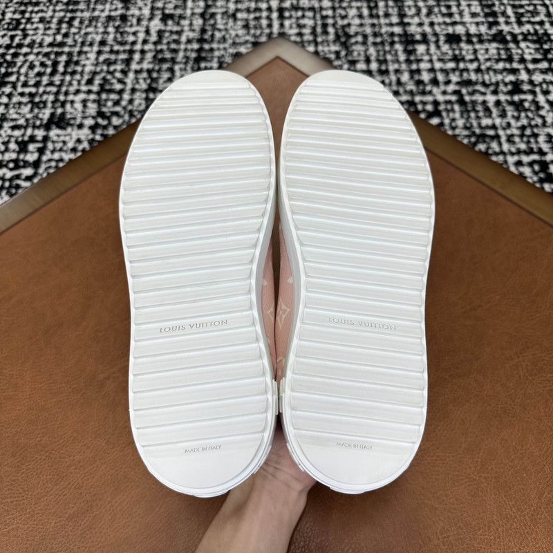 Louis Vuitton Louis Vuitton Pink Leather Fashion Sneakers - Size US 7.5 / EU 40-41 - 2 Thumbnail