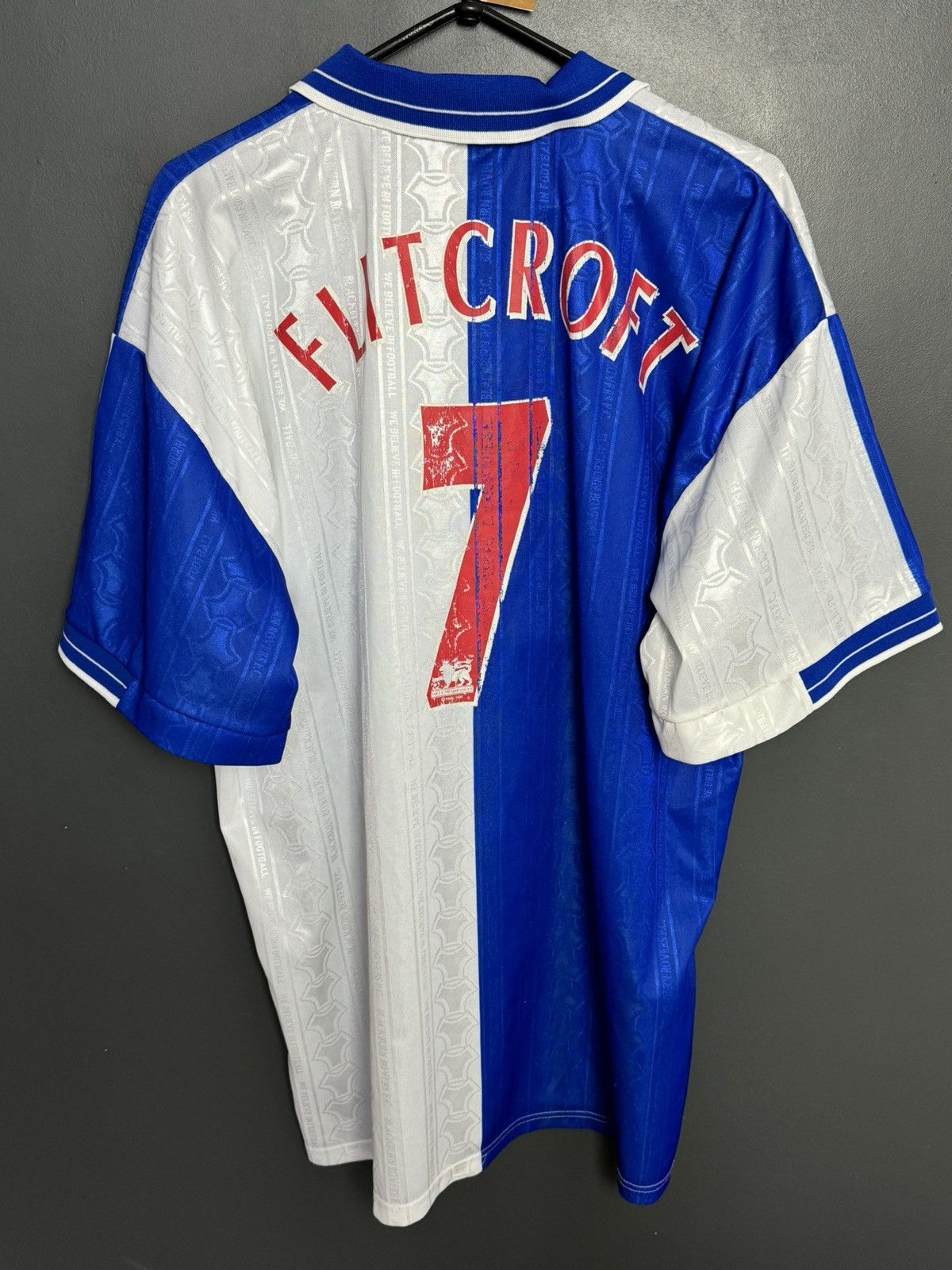Other Blackburn Rovers 98/00 Home Flitcroft Football Jersey Size US XL / EU 56 / 4 - 1 Thumbnail