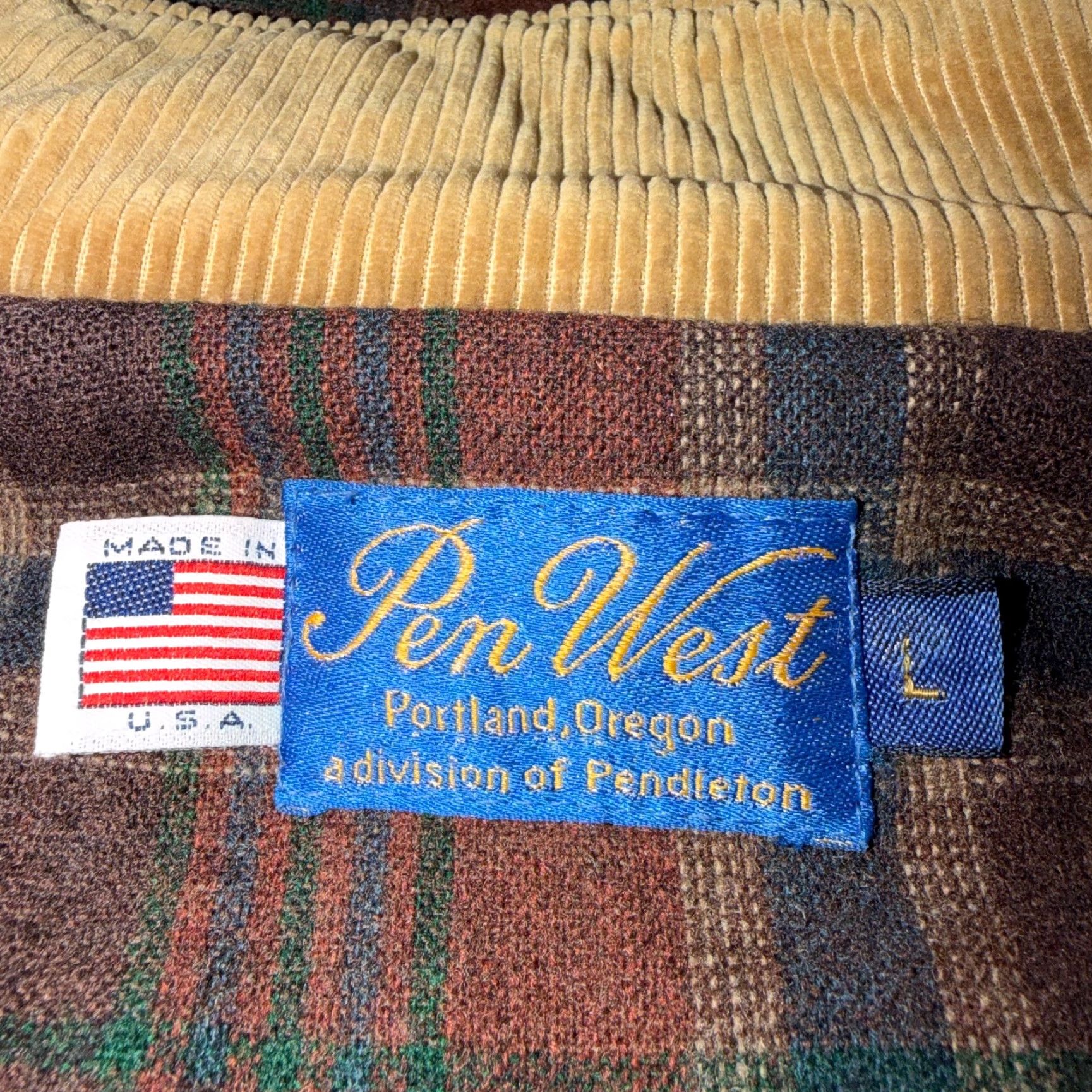 Pendleton VINTAGE Pendleton Jacket Coat USA Tan Beige Thinsulate Wool L Mid-Length Cinch Waist Men Size L Size US L / EU 52-54 / 3 - 4 Thumbnail