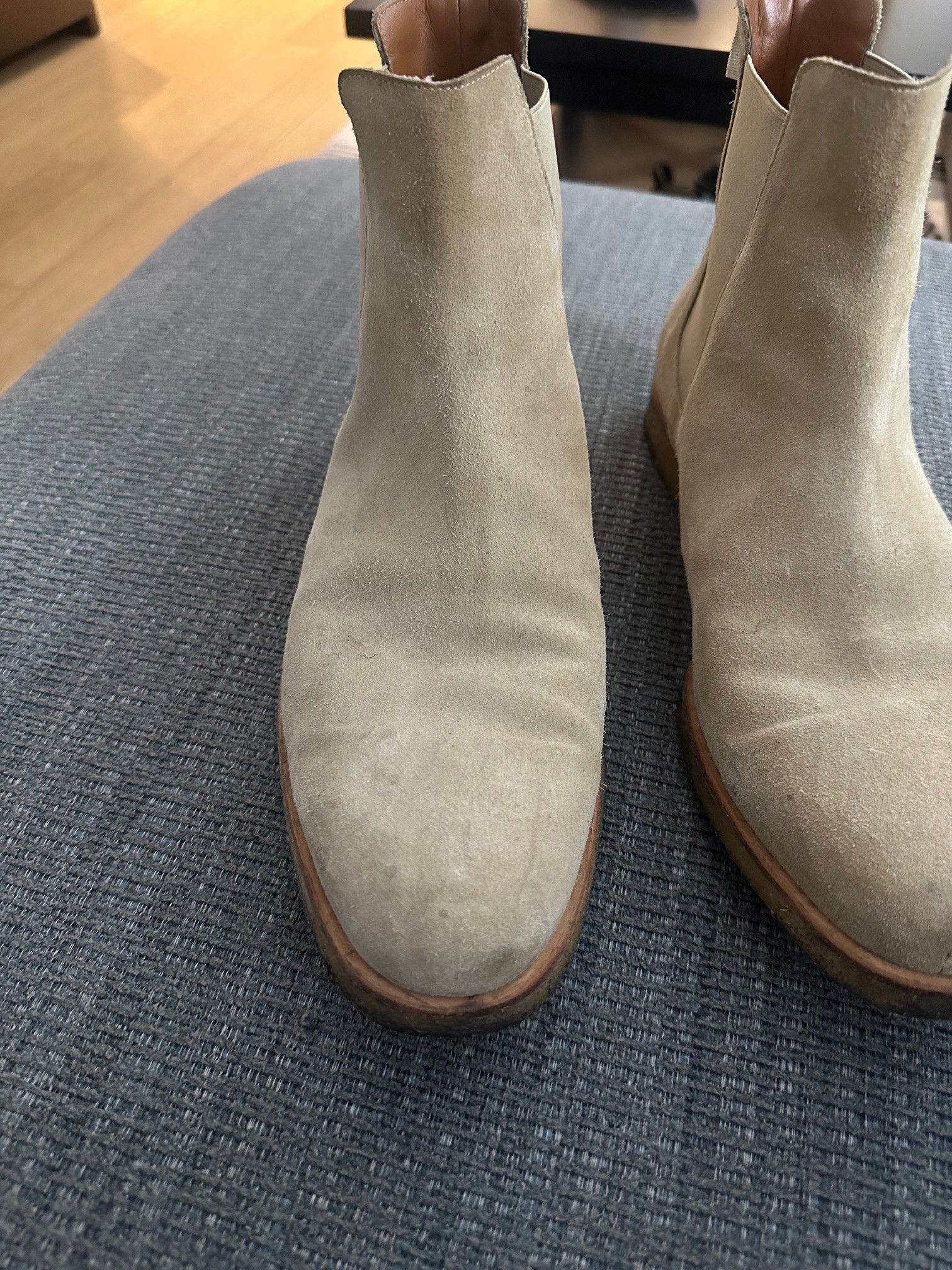 Common Projects Common Projects Suede Chelsea Boot 'Tan' Size US 12 / EU 45 - 3 Thumbnail