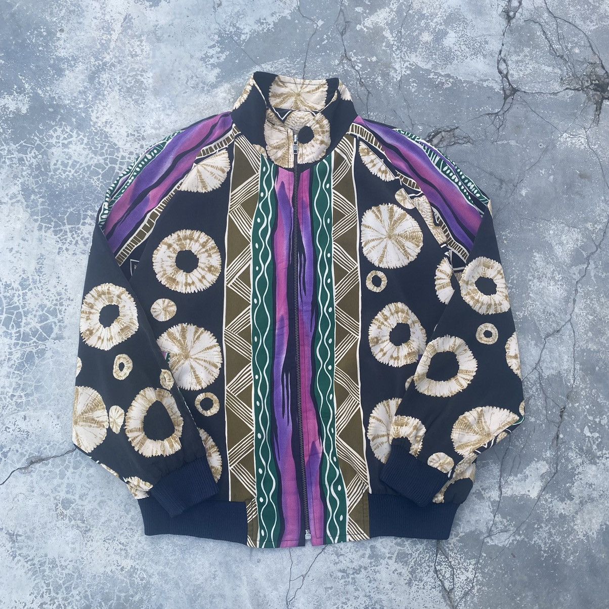 Vintage VTG Psychedelic Nylon Jacket Size US L / EU 52-54 / 3 - 2 Thumbnail