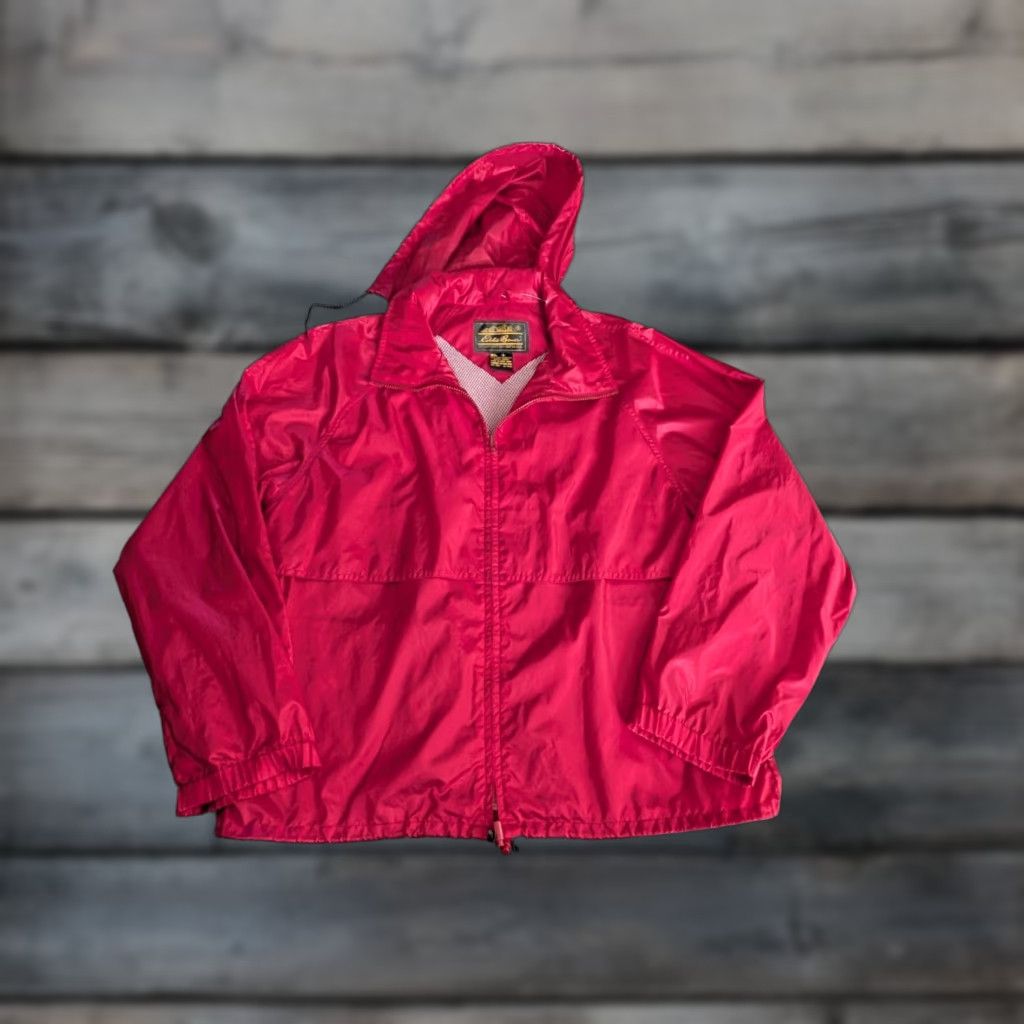 Eddie Bauer VINTAGE Eddie Bauer Windbreaker Jacket Mens L Red Full Zip Hooded 80s 90s Outdoor Lightweight NWOT Size US L / EU 52-54 / 3 - 1 Thumbnail