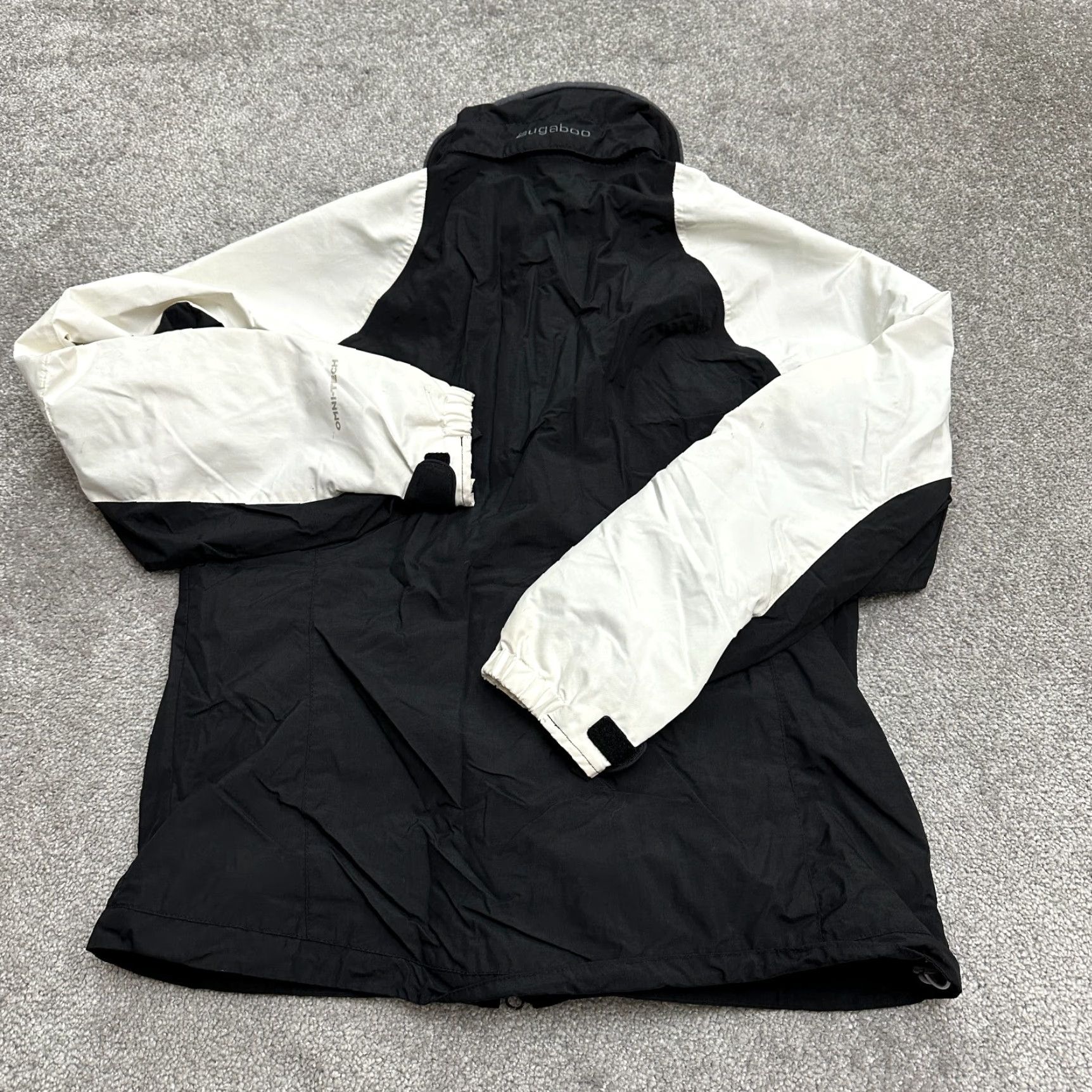 Vintage Columbia Bugaboo Utility Windbreaker Jacket Womens M Black Purple Full Zip Wearable All Seasons Outdoor Sports Backpacking Ready Jacket Size M / US 6-8 / IT 42-44 - 2 Thumbnail
