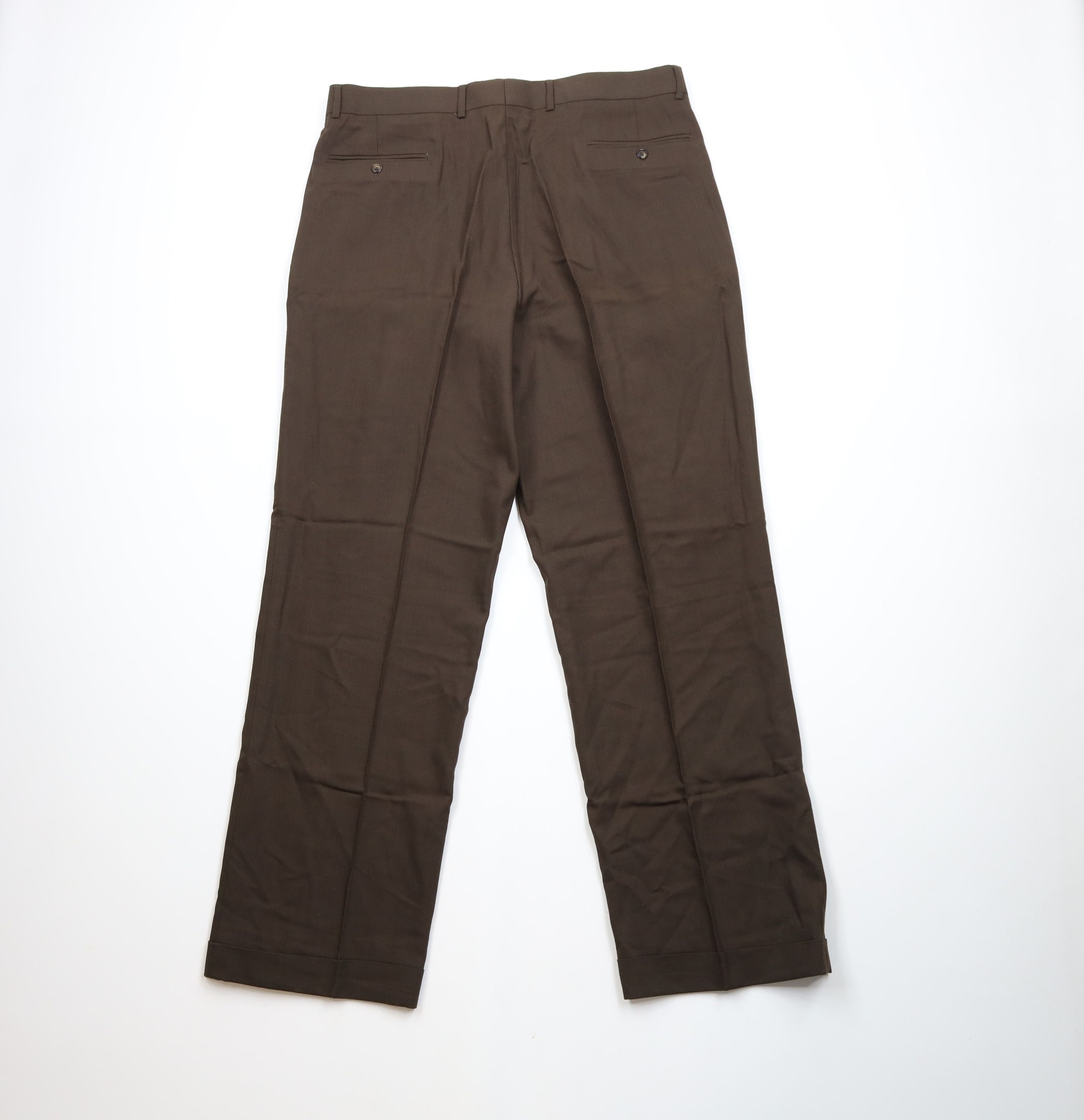 Vintage Deadstock Vintage 90s Streetwear Wool Wide Leg Chino Pants Size US 38 / EU 54 - 9 Thumbnail