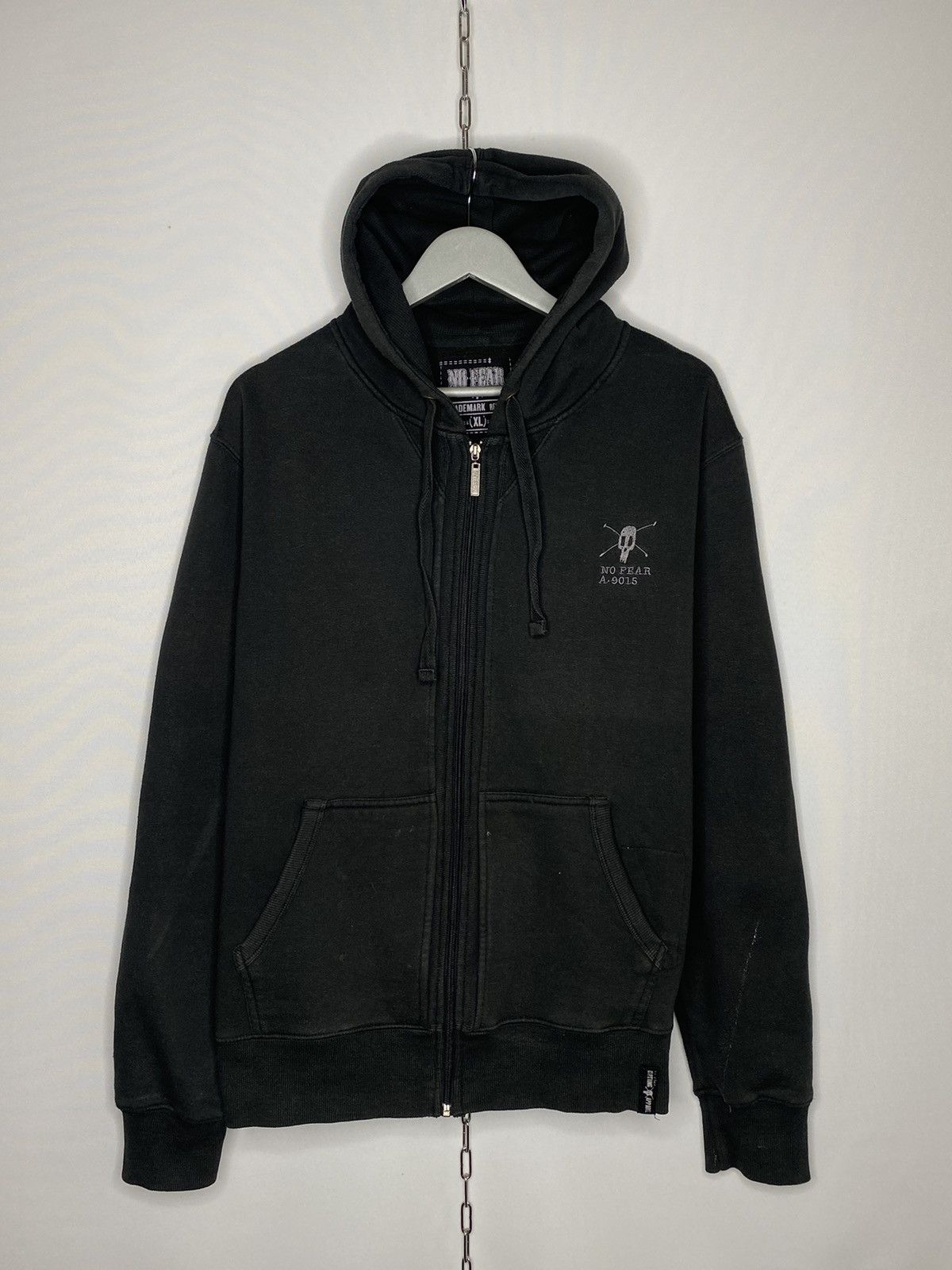 🔥Vintage No Fear Devil Valley 66 Route Full Zip Hoodie Y2K🔥
