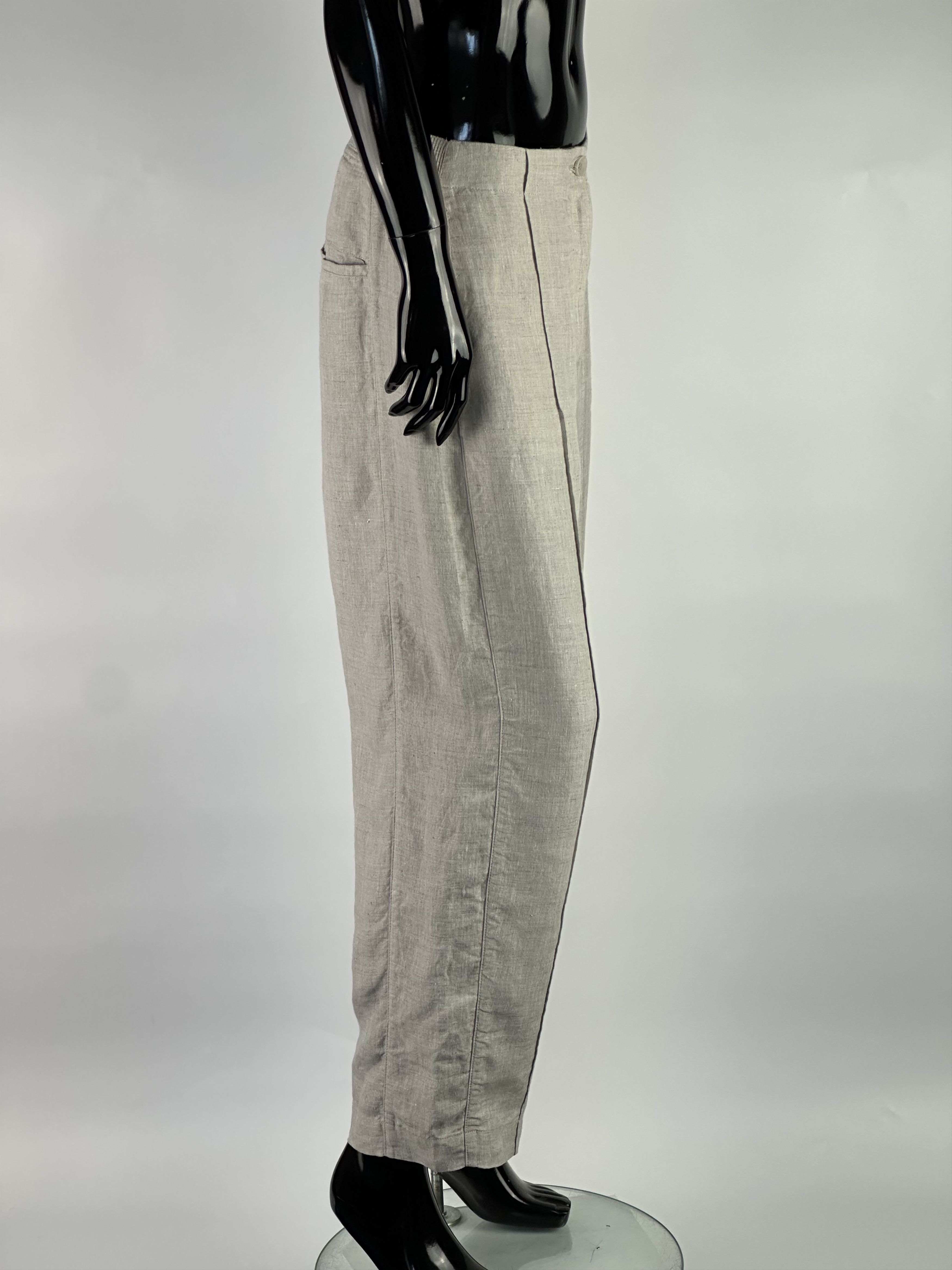 Annette Gortz Annette Gortz Hemp Pants Gray Size 36 Size 27" / US 4 / IT 40 - 2 Thumbnail