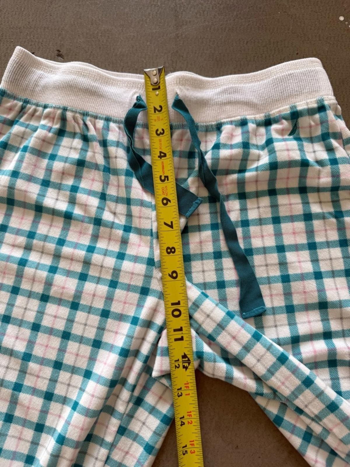 Nautica Nautica / Plaid Fleece Pajama Pants / White Teal Size ONE SIZE - 5 Thumbnail
