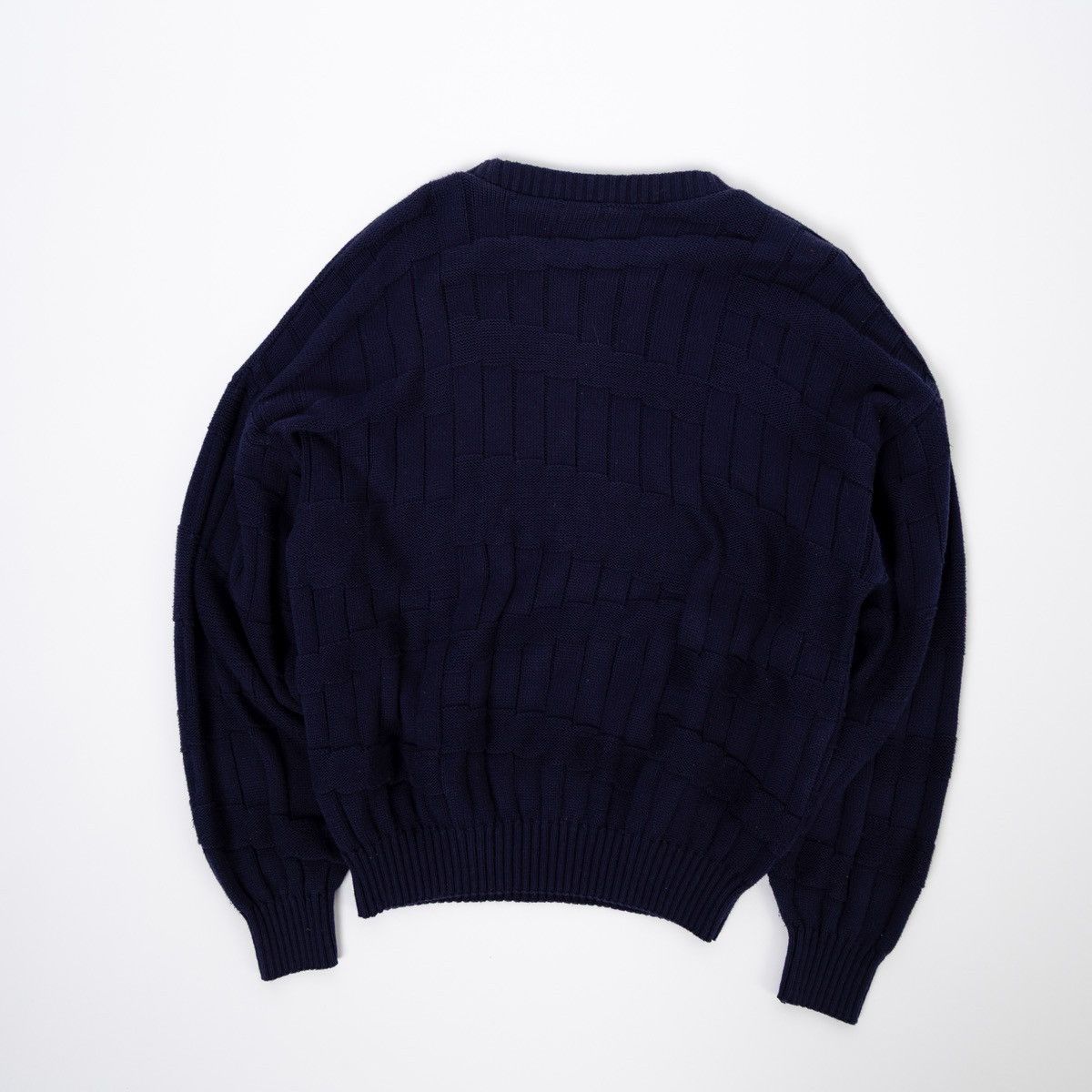 Lacoste Lacoste Vintage 90s Mens Blue Knit Sweater Crew Neck Jumper Size US L / EU 52-54 / 3 - 6 Thumbnail