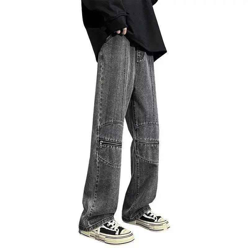 Japanese Brand Retro wide leg straight leg jeans Size US 32 / EU 48 - 4 Thumbnail