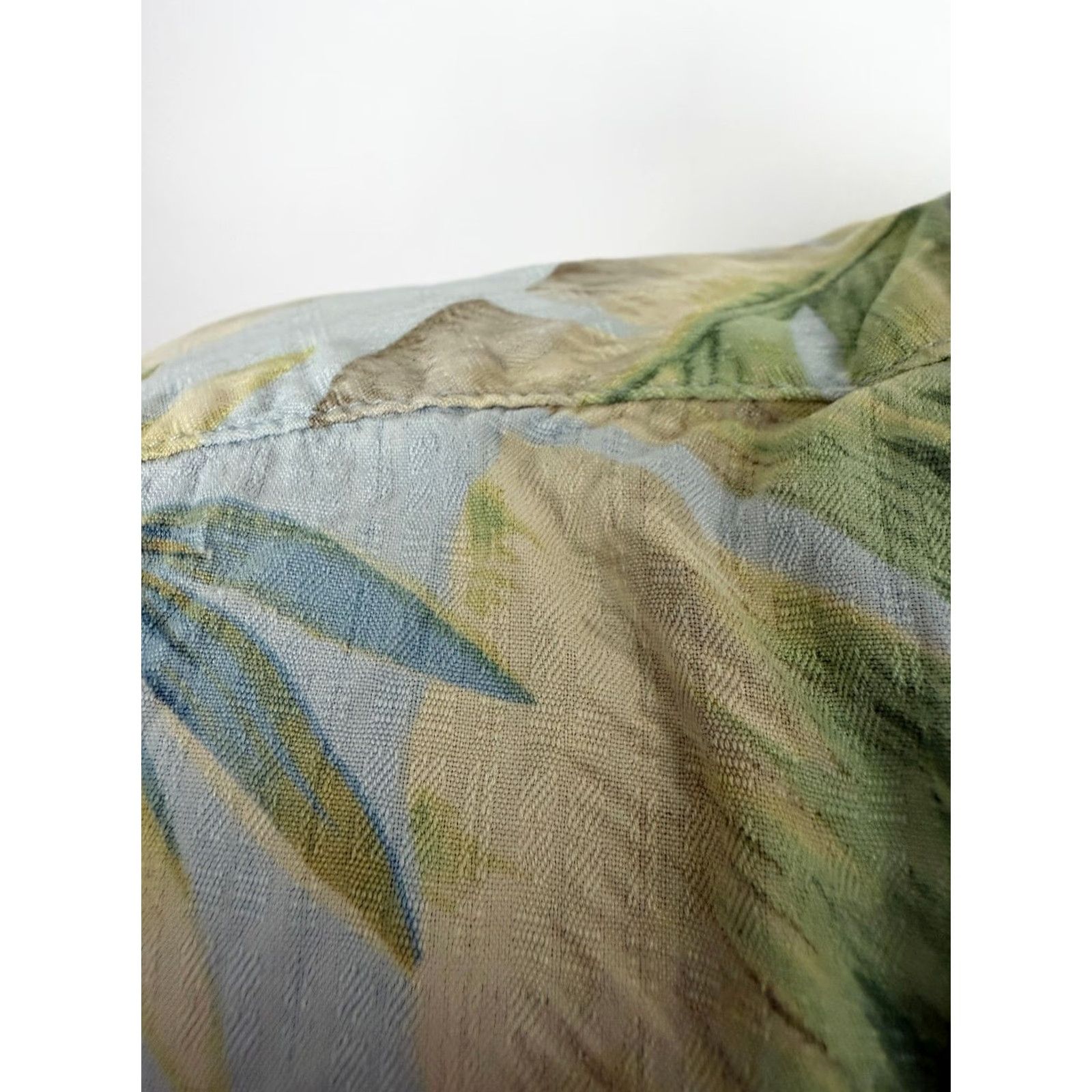 Tommy Bahama Tommy Bahama Shirt Men Large Silk Hawaiian Bamboo Floral Leaf Camp Collar Aloha Shirt Size US L / EU 52-54 / 3 - 4 Thumbnail