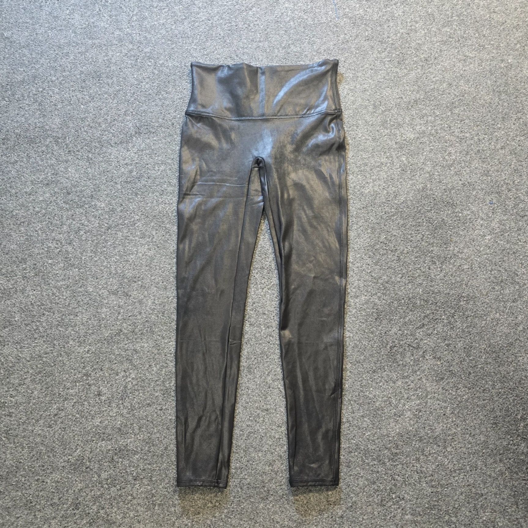 Spanx Spanx Pants Womens Size Large Black Faux Leather Stretch Casual Capsule Basic Size 36" / US 14 / IT 50 - 2 Thumbnail