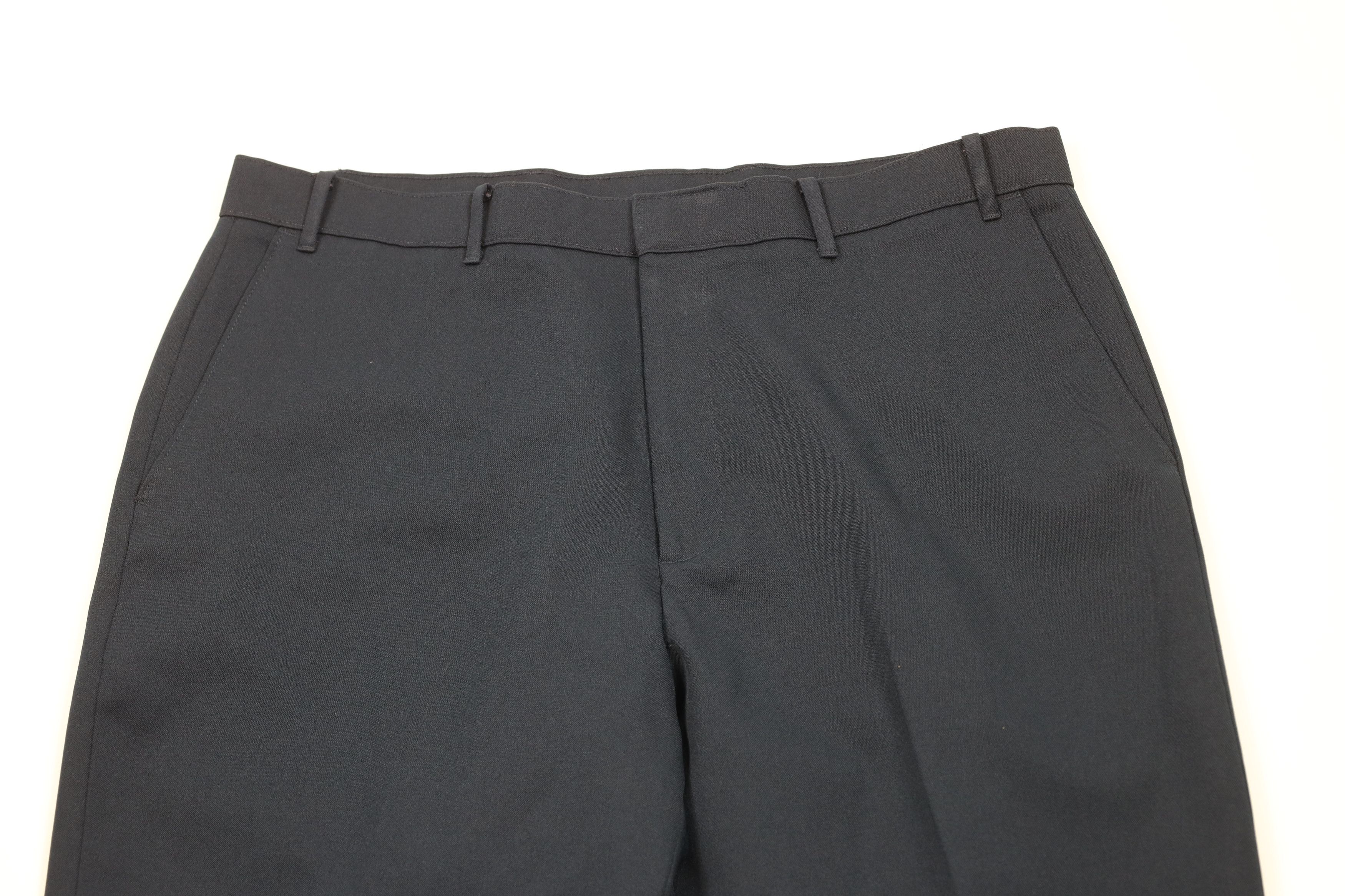 Levi's Vintage 90s Levis Wide Leg Chino Pants Navy Blue Polyester Size US 38 / EU 54 - 2 Thumbnail