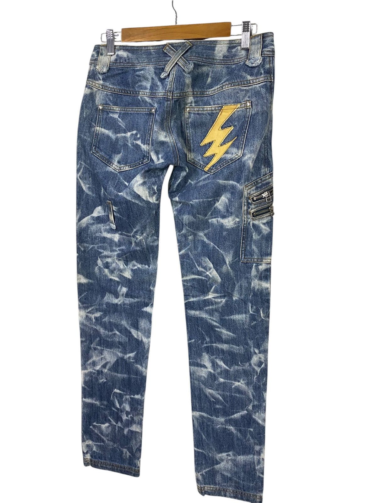 Seditionaries Algonquins punk gothic style denim acid wash Size US 30 / EU 46 - 6 Thumbnail
