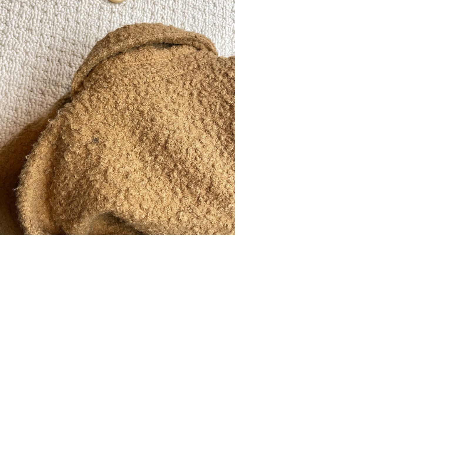 Bcbgmaxazria BCBGMAXAZRIA Overcoat Womens L Camel Brown Button Up Pockets Textured Jacket Size L / US 10 / IT 46 - 9 Thumbnail