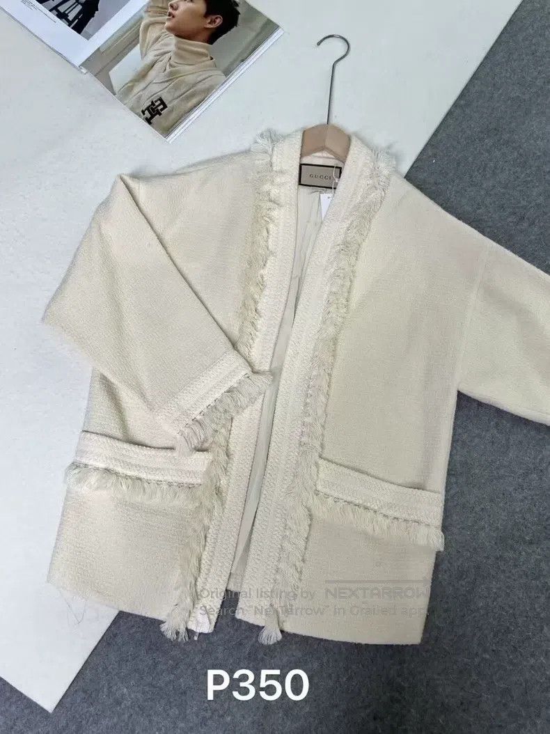 Gucci Gucci Braided taffed cardigan coat Size S / US 4 / IT 40 - 1 Thumbnail