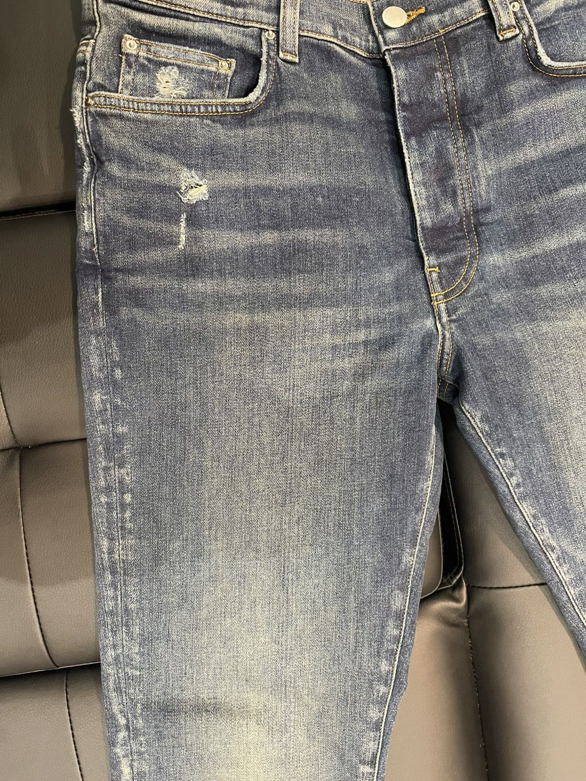 Amiri Size 34 - Amiri Plain Skinny Blue Denim Retail $1,090 Size US 34 / EU 50 - 3 Thumbnail