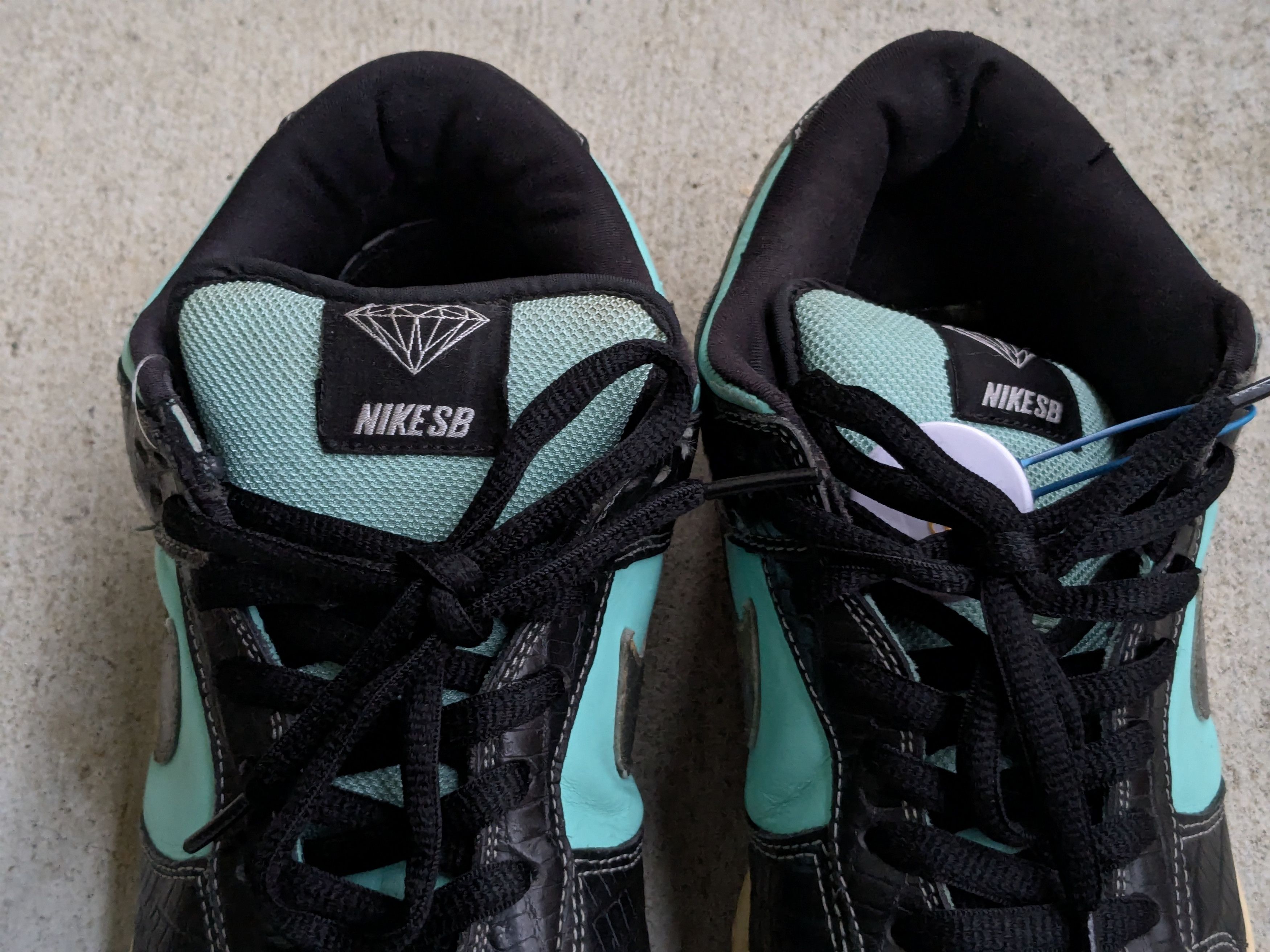 Nike Nike SB Dunk Low Pro x Diamond Supply Co. Tiffany 10 Size US 10 / EU 43 - 4 Thumbnail