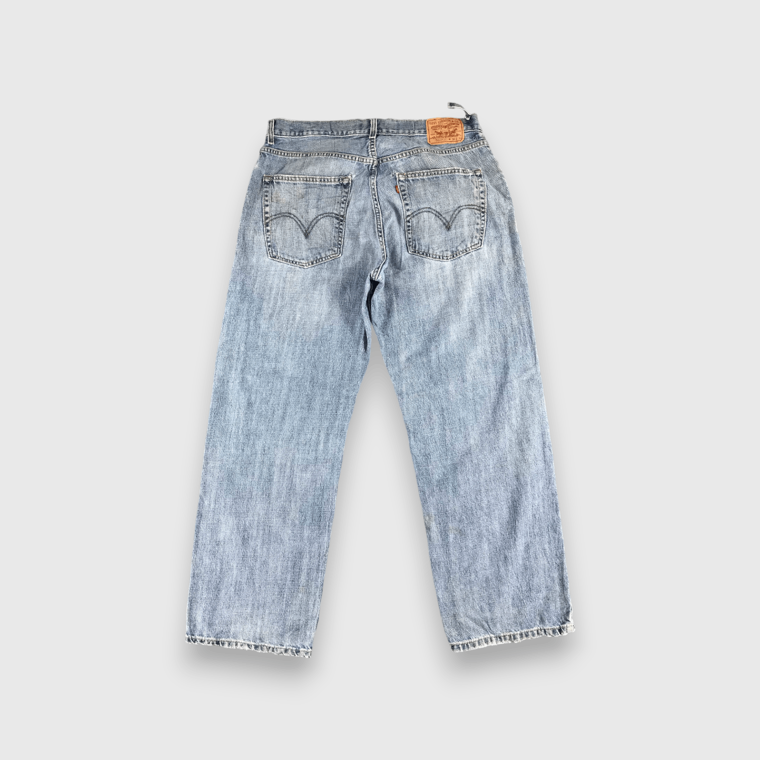 Levi's Vintage Levis 569 Jeans Faded Blue Denim -J566 Size US 36 / EU 52 - 2 Thumbnail
