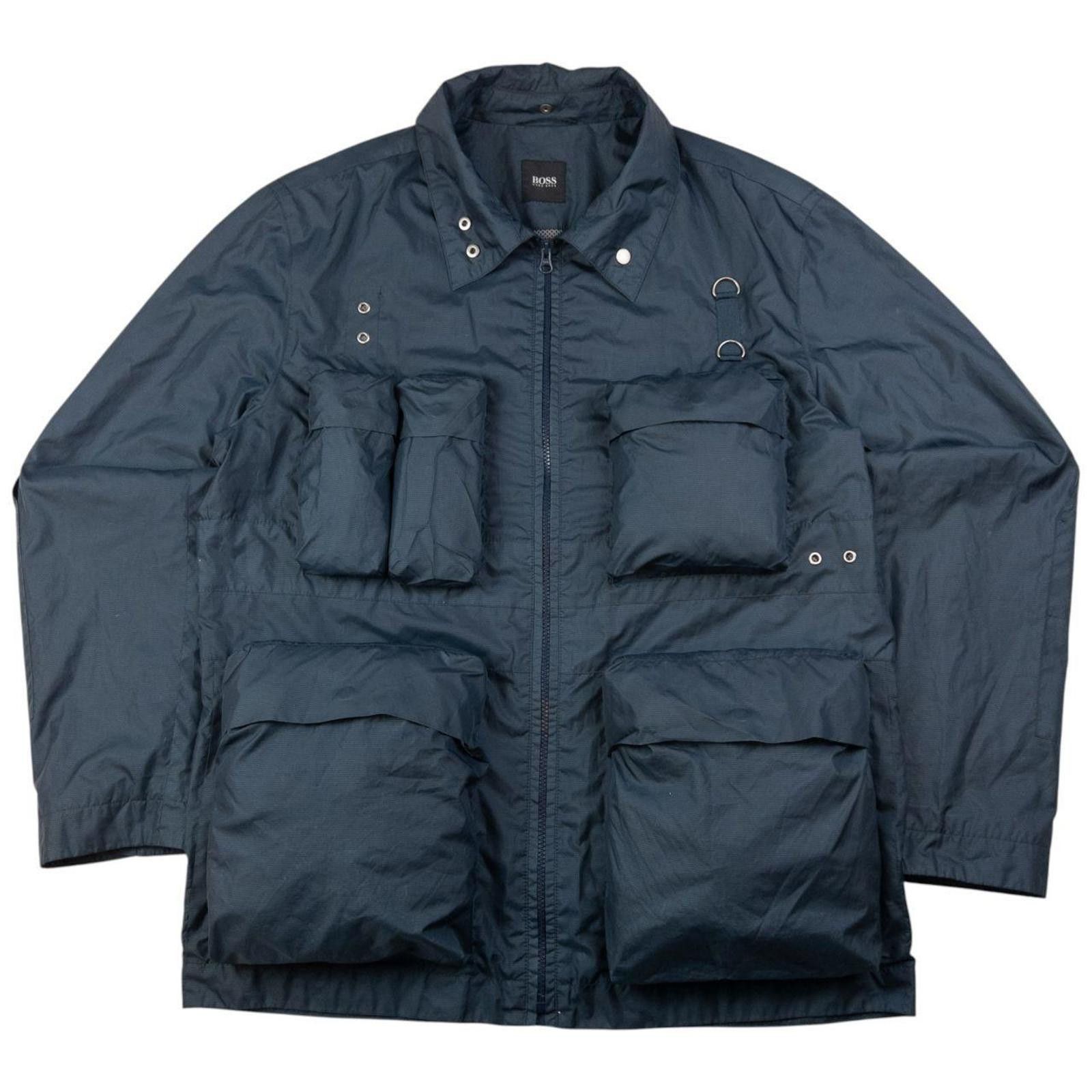 Hugo Boss Vintage Hugo Boss Lightweight Cargo Jacket Size Size US XL / EU 56 / 4 - 1 Thumbnail