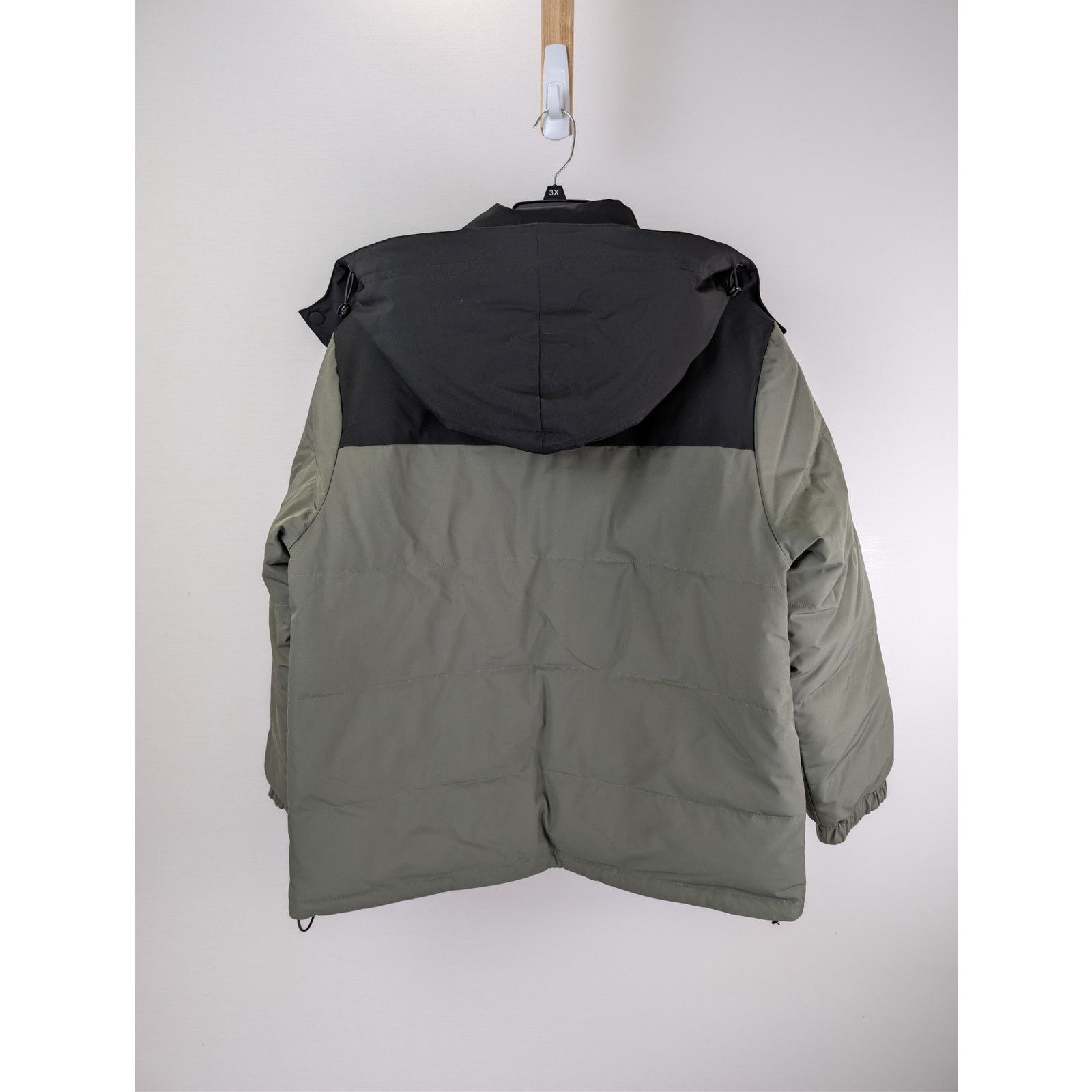 A.P.C. o1rshd1 Reversible Doudoune Sam Hoodie Jacket Kaki Military Size US L / EU 52-54 / 3 - 12 Thumbnail