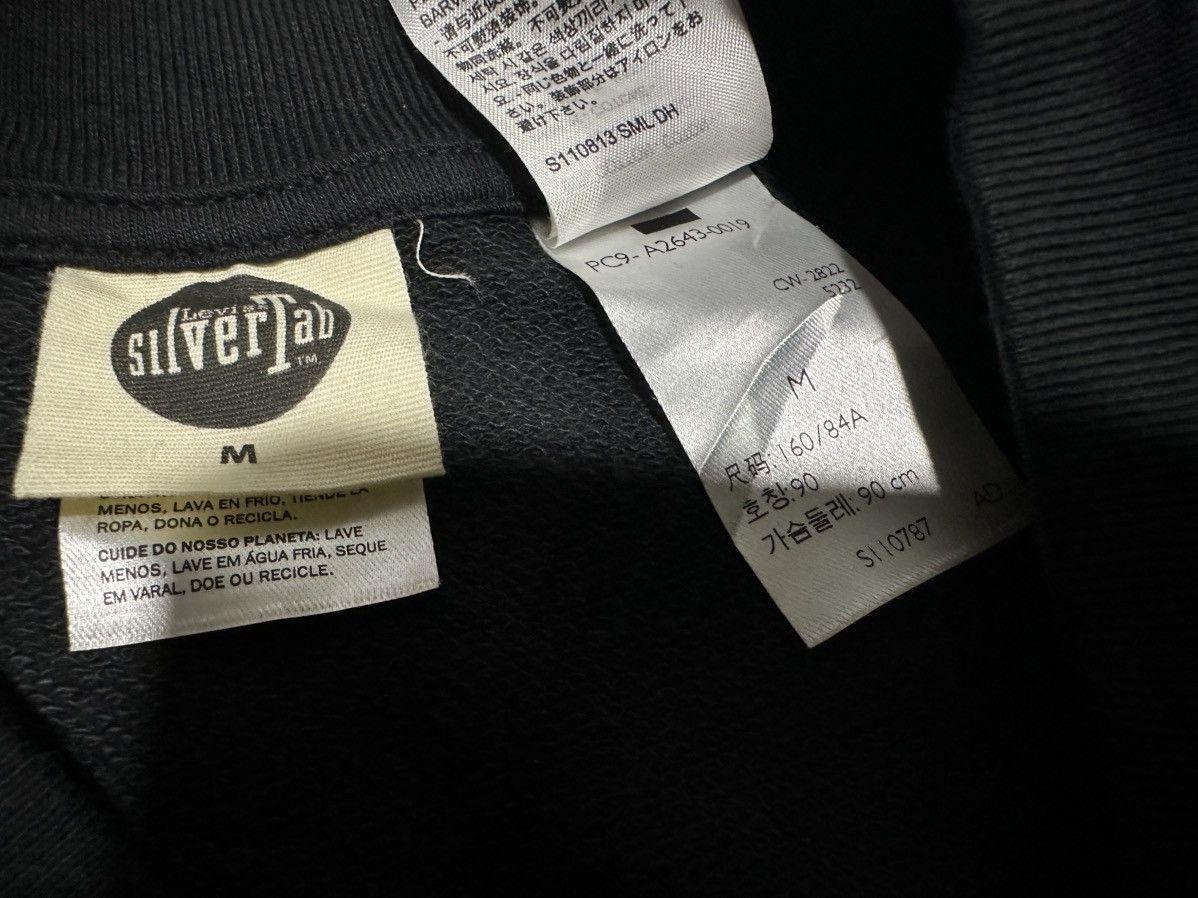 Levi's 🔥Y2K Levis Silvertab Cropped Sweatshirt Size US M / EU 48-50 / 2 - 5 Thumbnail