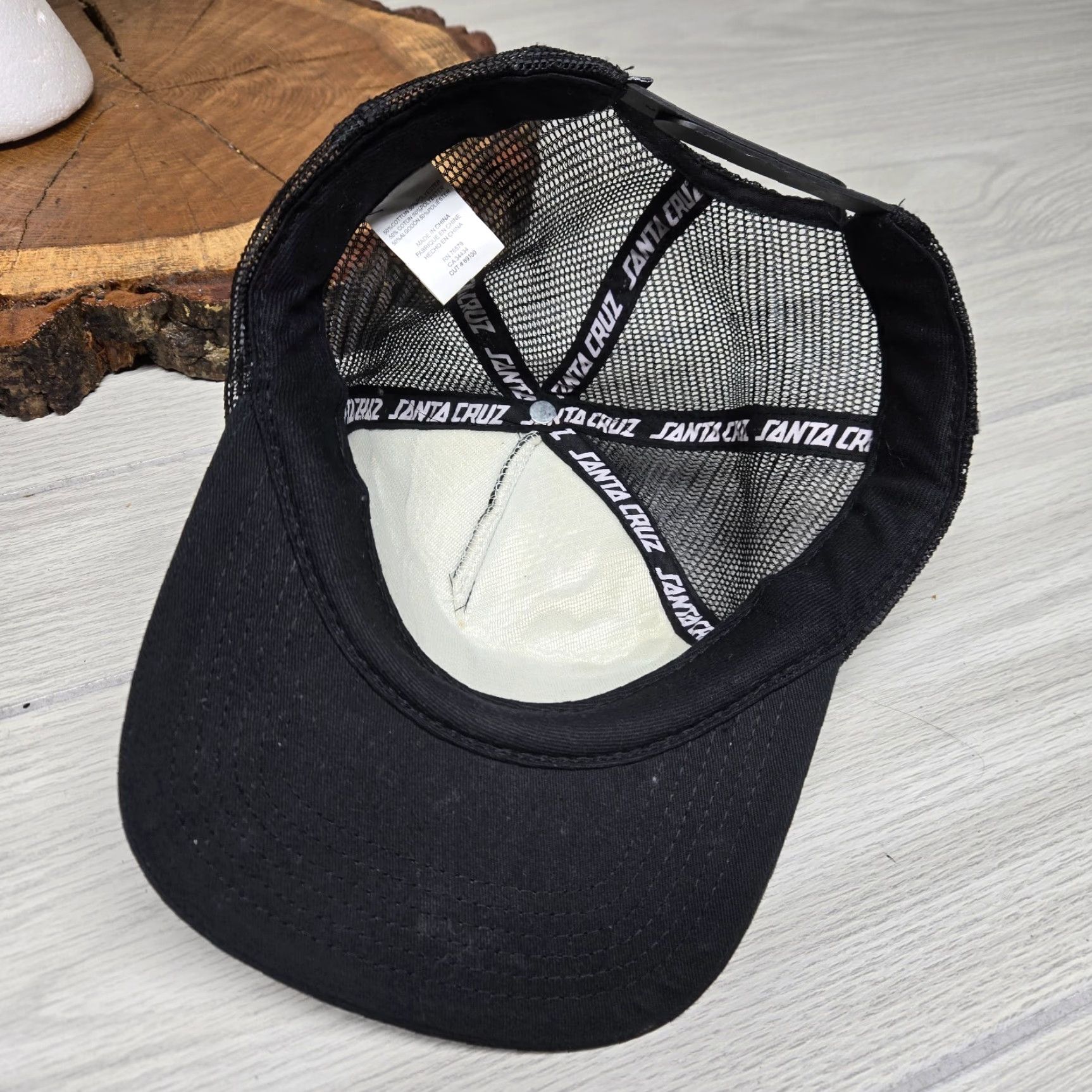 Vintage Santa Cruz Black Baseball Cap Hat One Size Men Size ONE SIZE - 6 Thumbnail