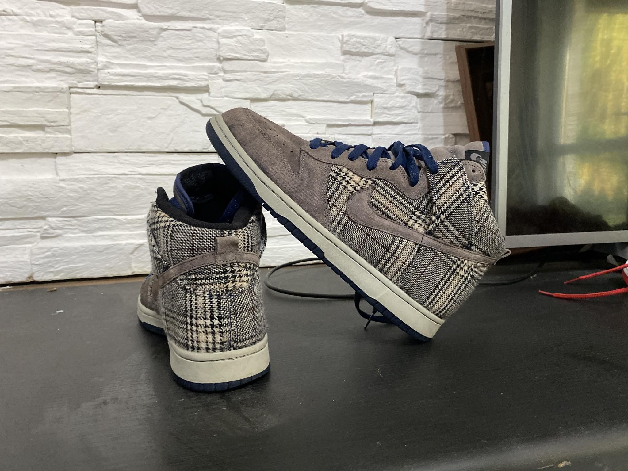 Japanese Brand × Nike × Vintage Nike dunk high tweed pack vintage y2k 90s Size US 10.5 / EU 43-44 - 4 Thumbnail
