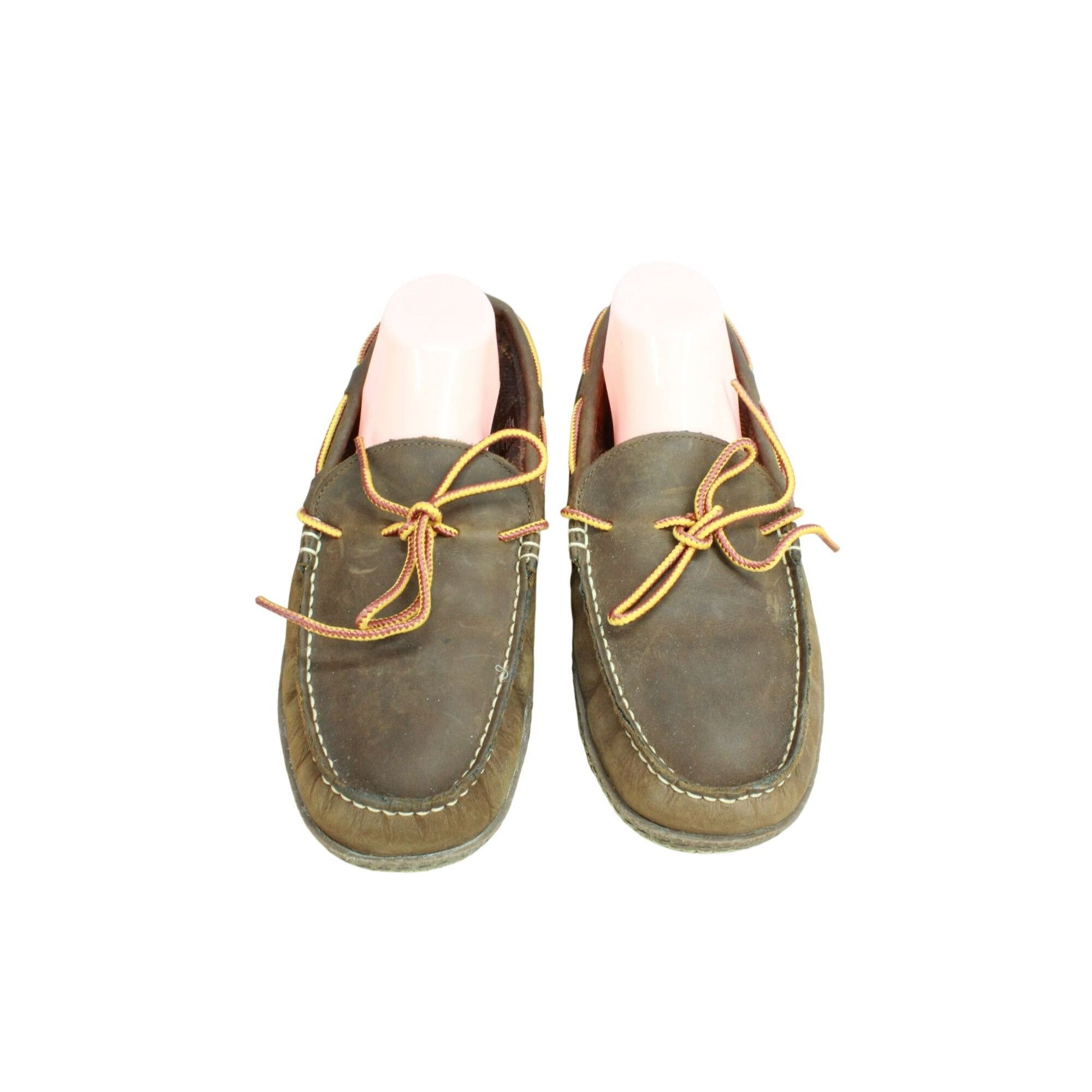 L.L. Bean × Leather LL Bean Flannel Lined Handsewn Moccasin Slippers Size US 10 / EU 43 - 5 Thumbnail