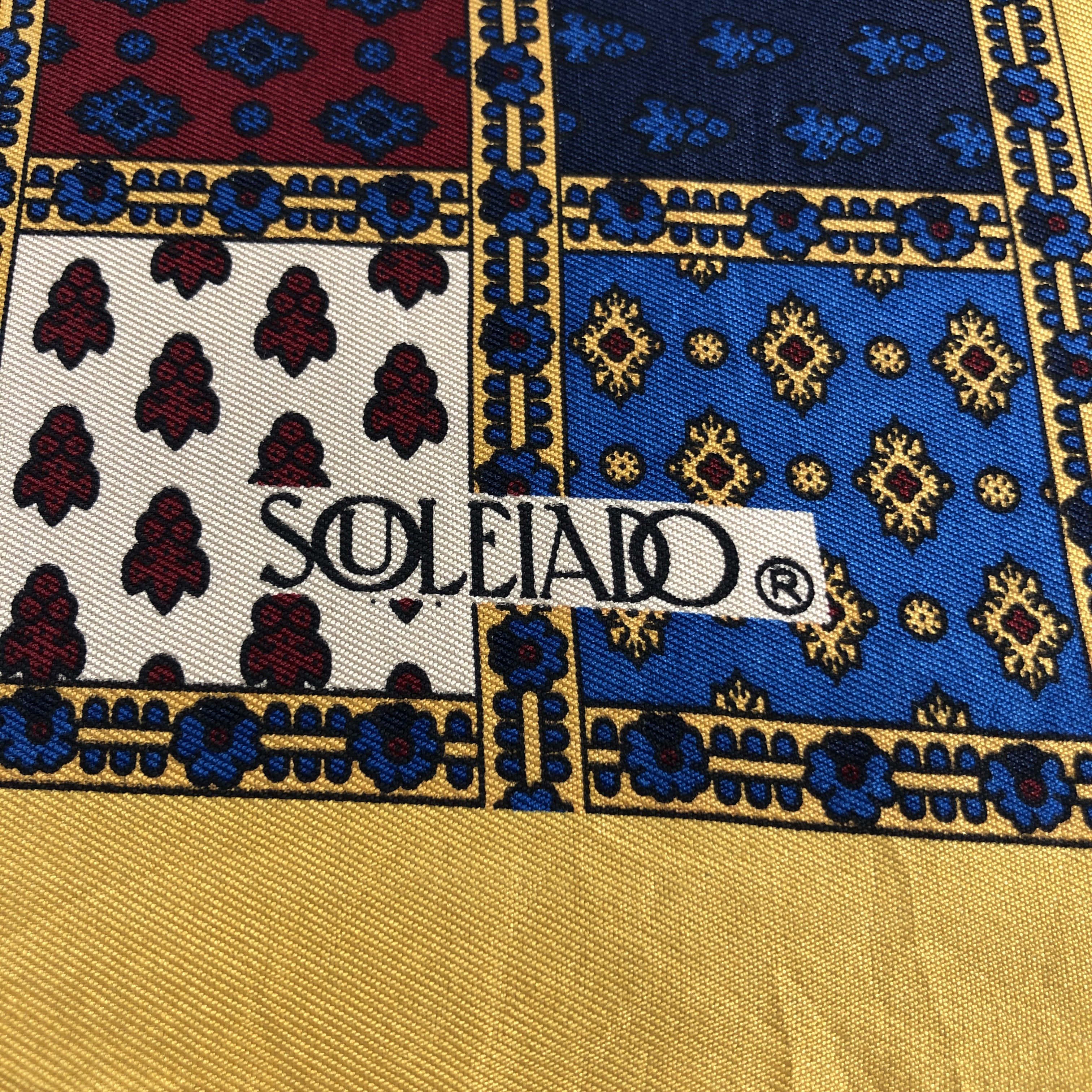 Vintage Souleiado Silk Handkerchief Neckerchief Bandana H2755 Size ONE SIZE - 4 Thumbnail