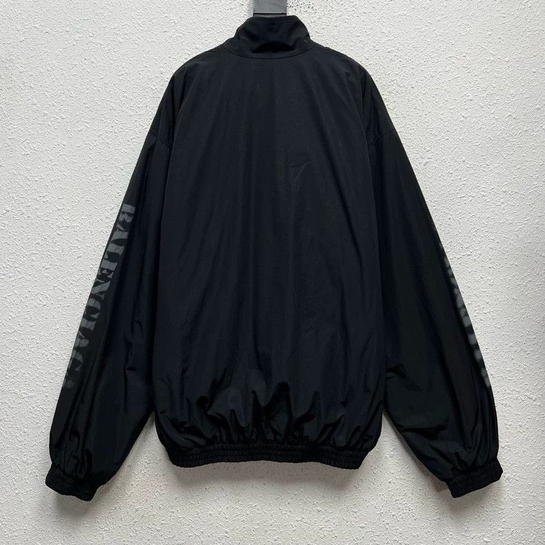 Balenciaga Logo printed high-necked zipper long sleeve jac