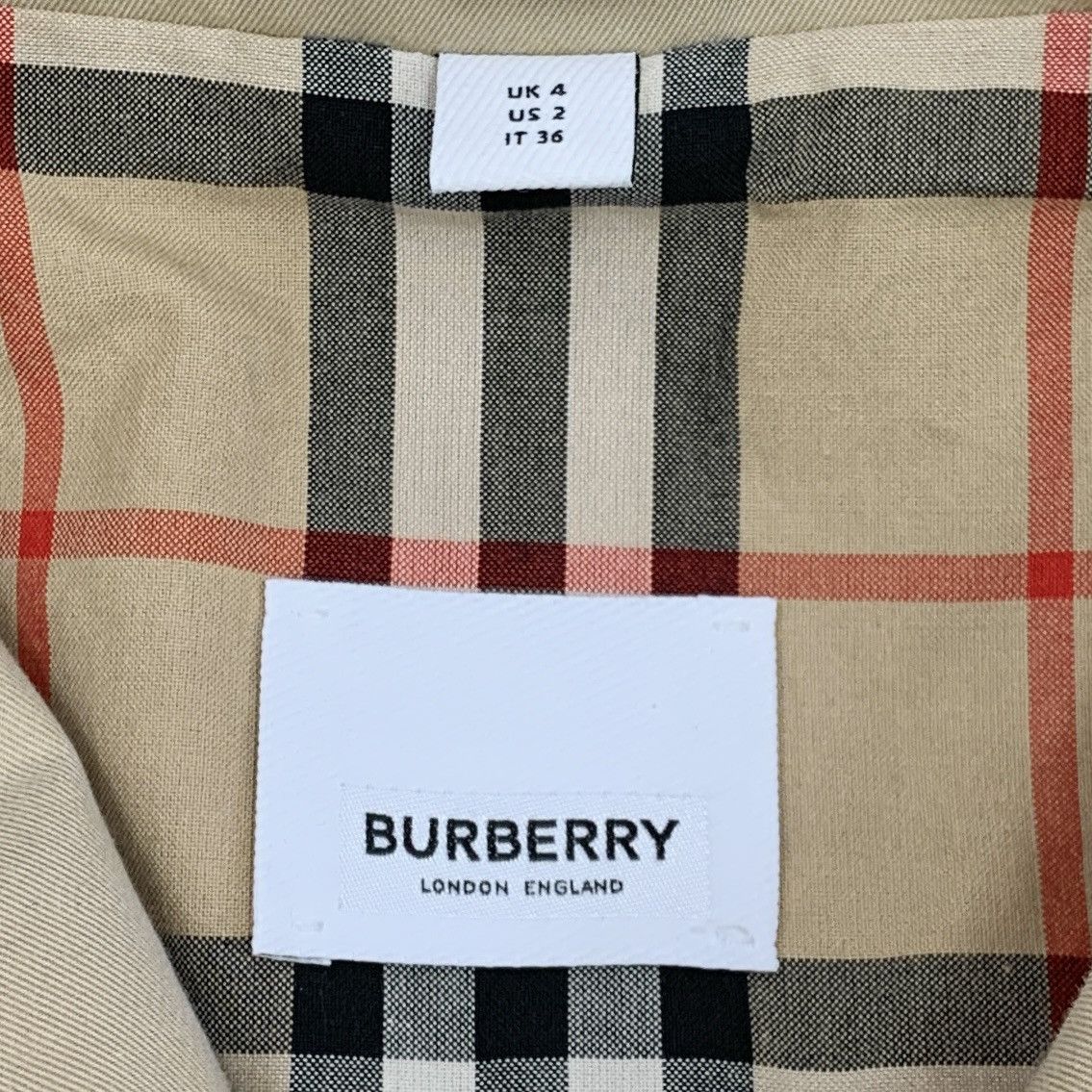 Burberry Burberry brown cotton long-sleeved windbreaker coat Size XS / US 0-2 / IT 36-38 - 6 Thumbnail