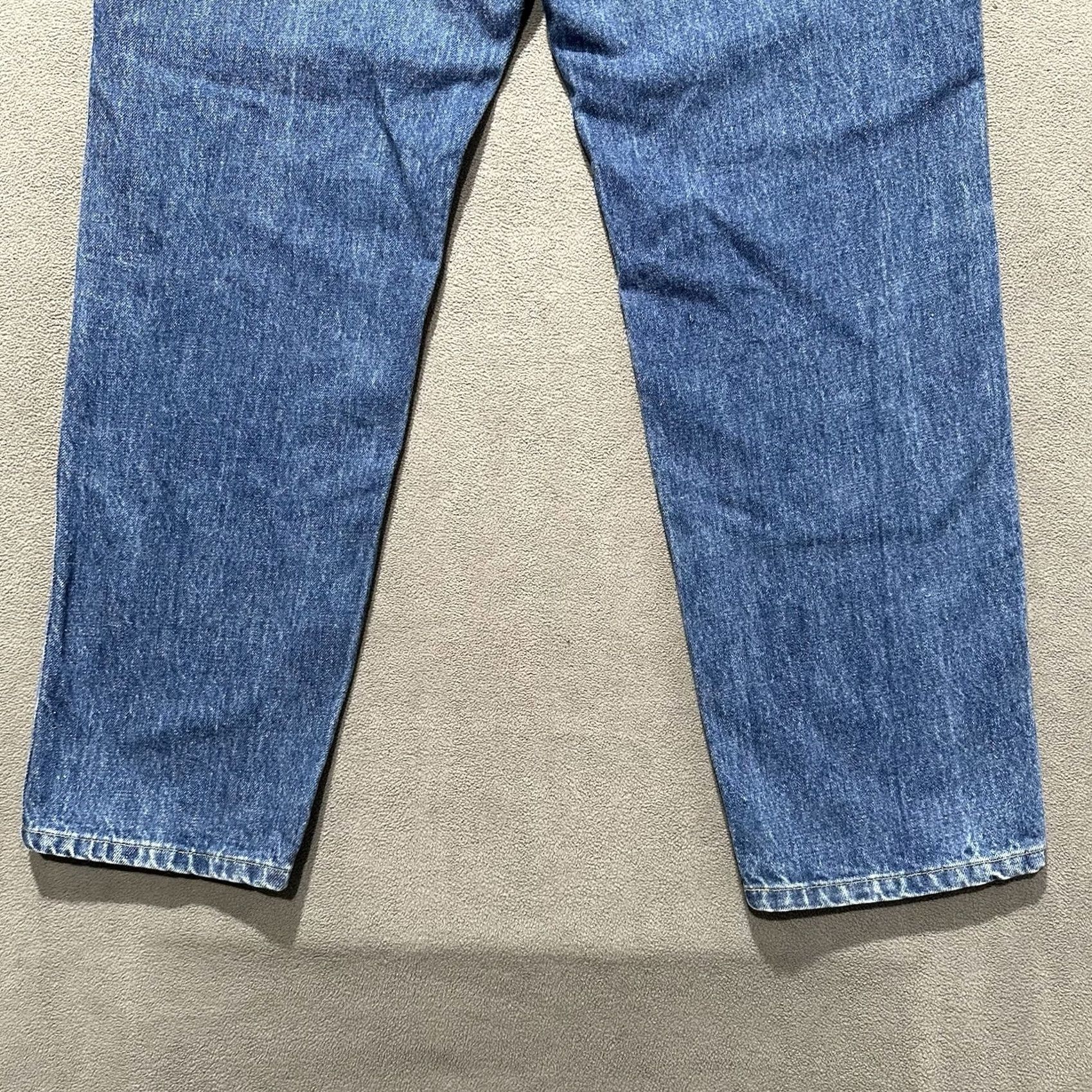 Vintage VINTAGE L.L. Bean West Branch Jeans Mens 38x34 Denim Blue Button Fly Union USA EUC 5-Pocket Workwear USA 80s Mens Size US 38 / EU 54 - 6 Thumbnail