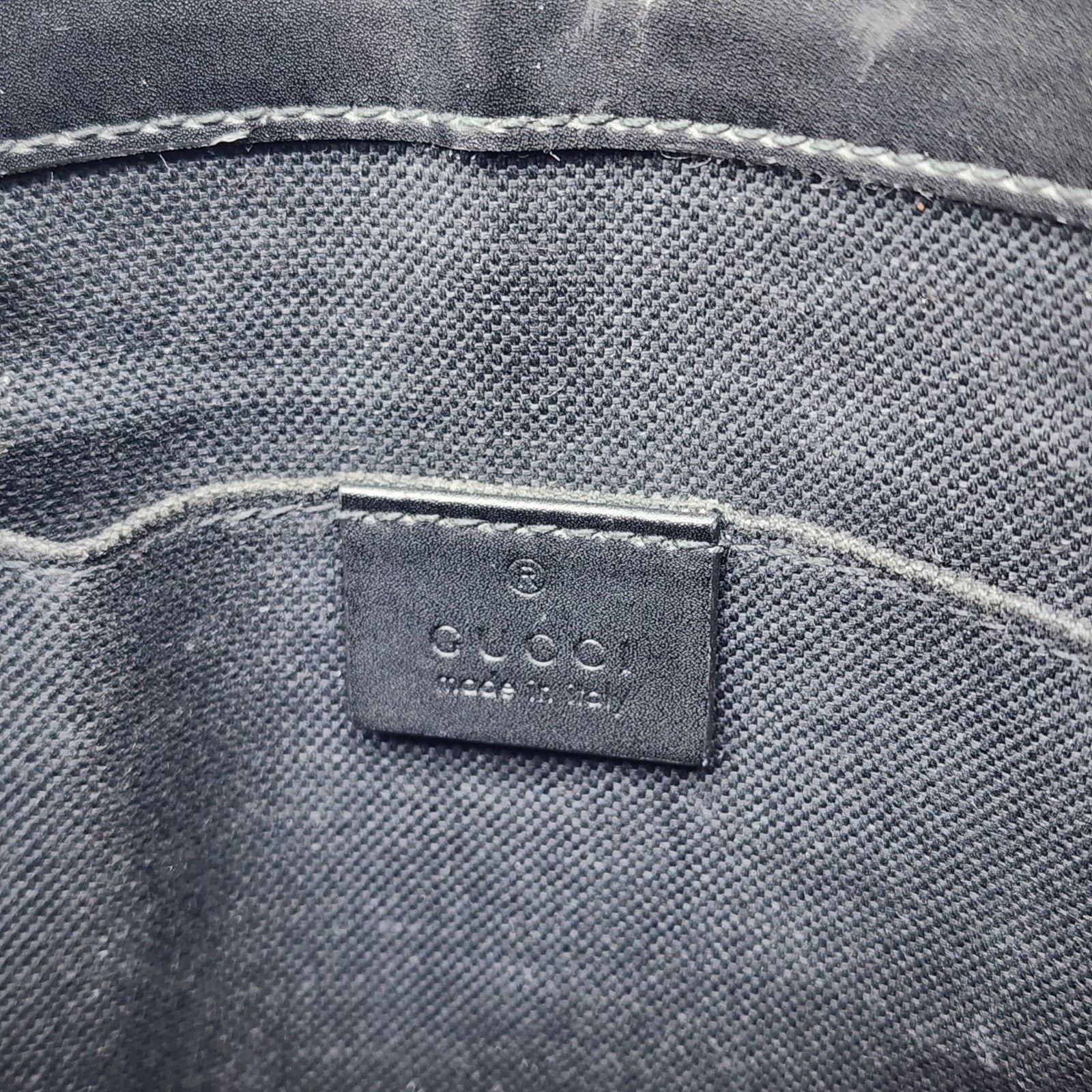Gucci GG Supreme Small Messenger Crossbody Bag Black Gray - $1580 Size ONE SIZE - 7 Thumbnail