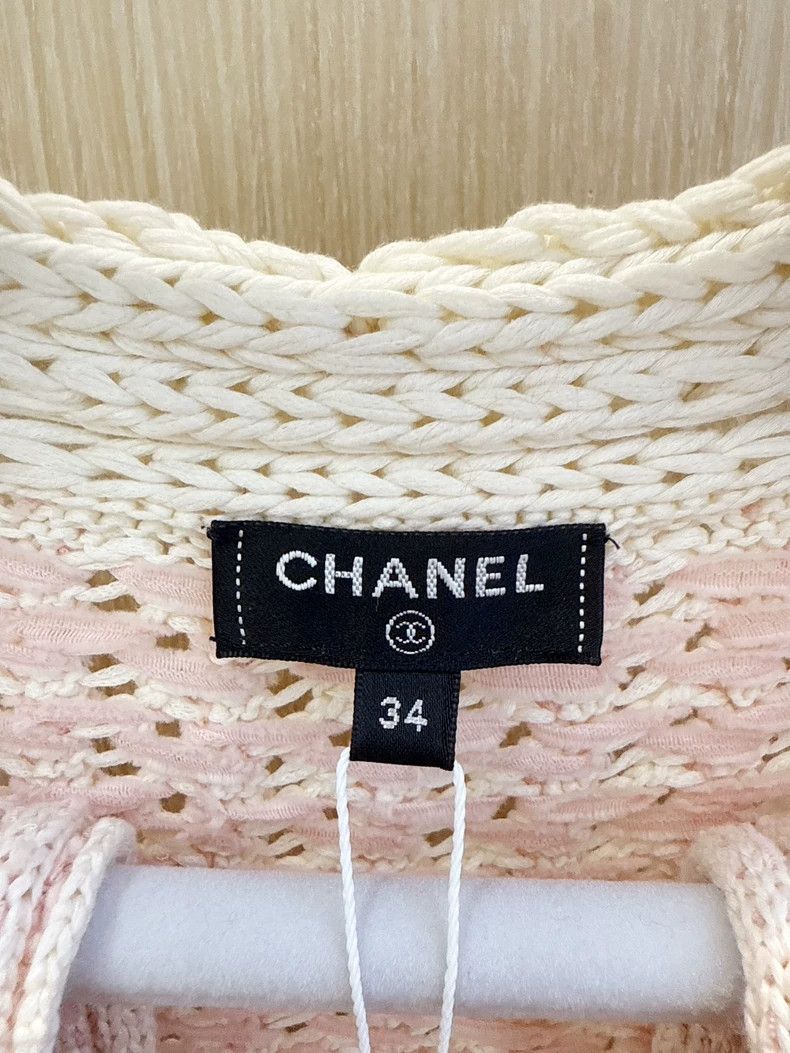 Chanel Chanel Simple and versatile pink knitted cardigan coat Size XXS / US 00 / IT 34 - 7 Thumbnail