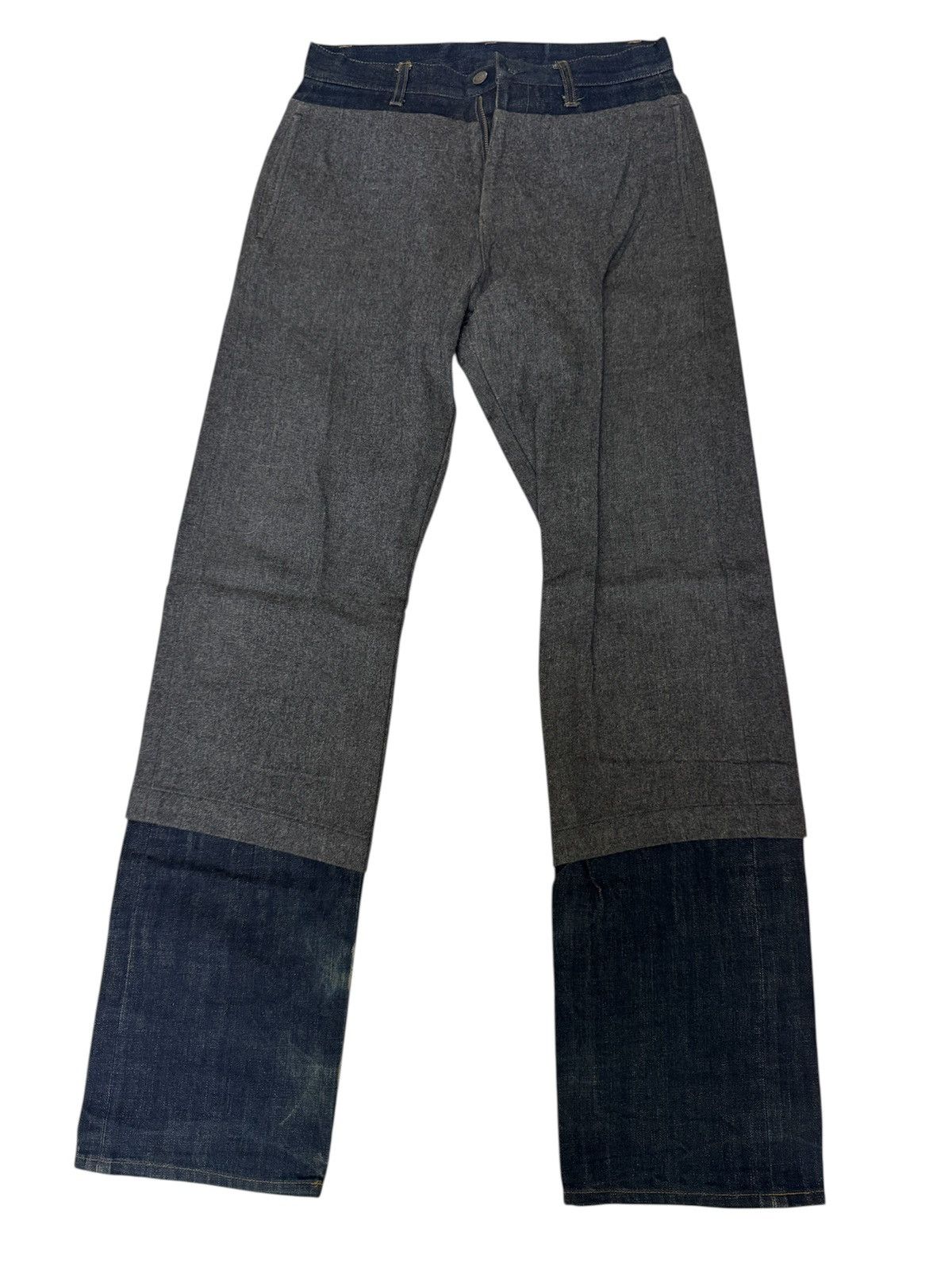 ABAHOUSE Abahouse Selvege Double Layer wool Denim Pants Size US 30 / EU 46 - 1 Thumbnail