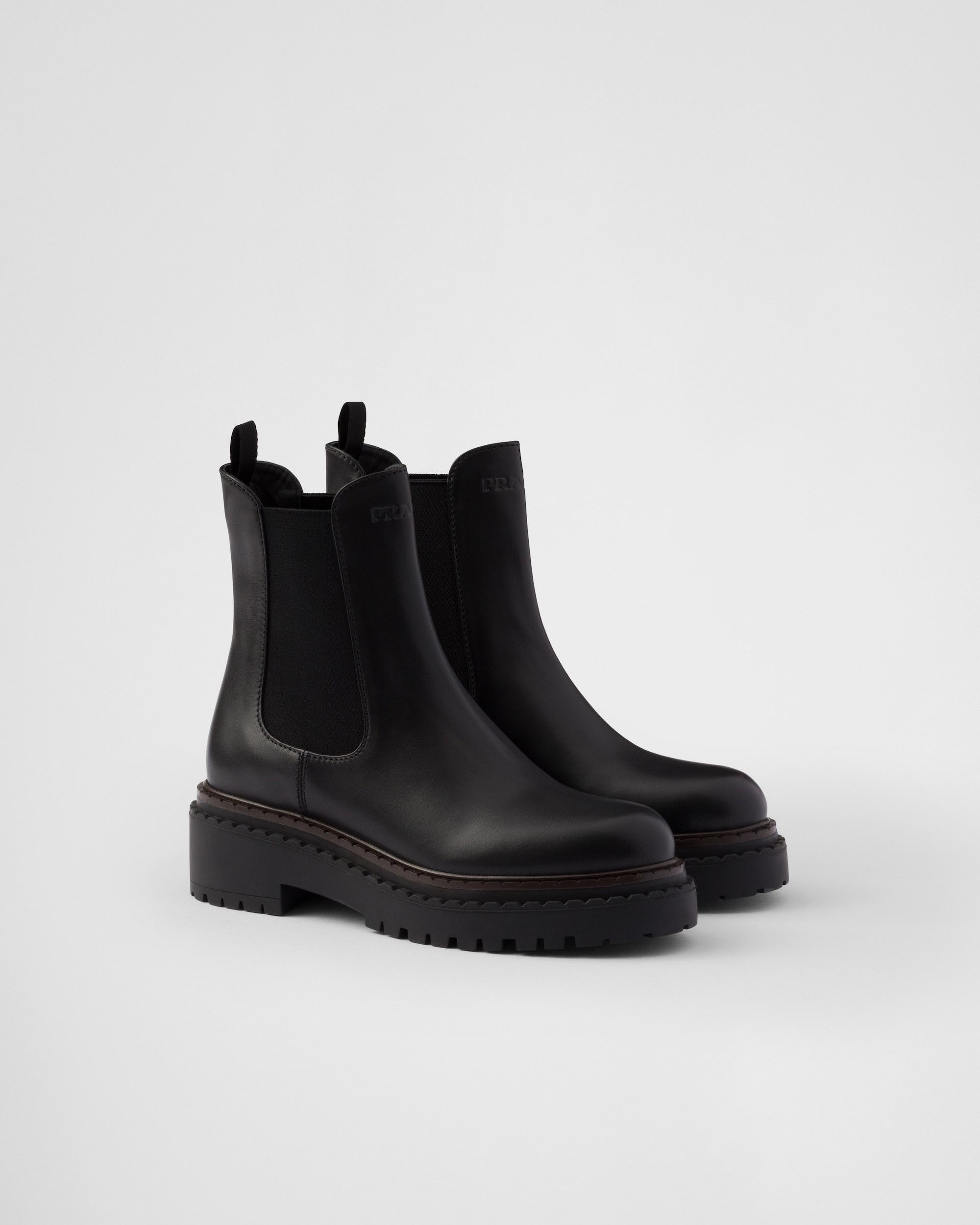 Double Chocolate leather Chelsea boots