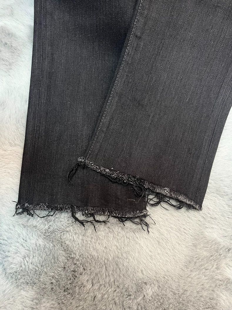 Saint Laurent Paris Saint laurent 16 Spring/Summer D01 Fringed Raw Edge Black B Size US 30 / EU 46 - 6 Thumbnail