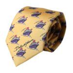 Dolce & Gabbana Yellow Ship Print 100% Silk Adjustable Men Men's Tie Size ONE SIZE - 1 Thumbnail
