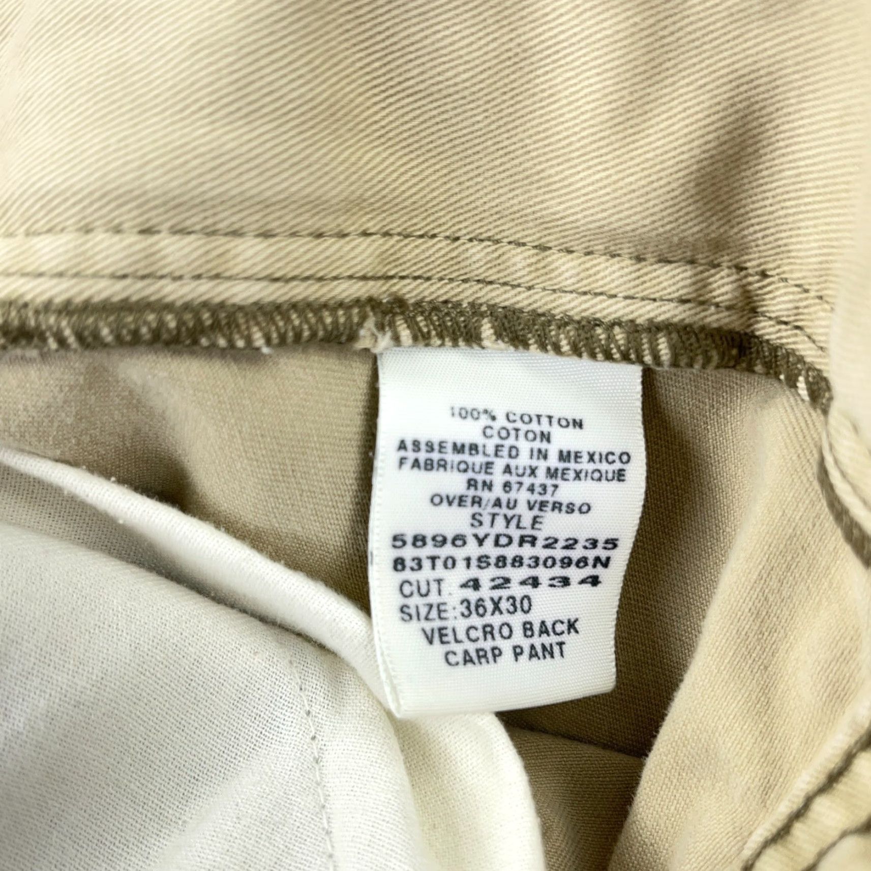 Polo Ralph Lauren VINTAGE Polo Ralph Lauren Pants Men 36x30 Canvas Brown Carpenter Casual Workwear Grunge 90s Size US M / EU 48-50 / 2 - 4 Thumbnail