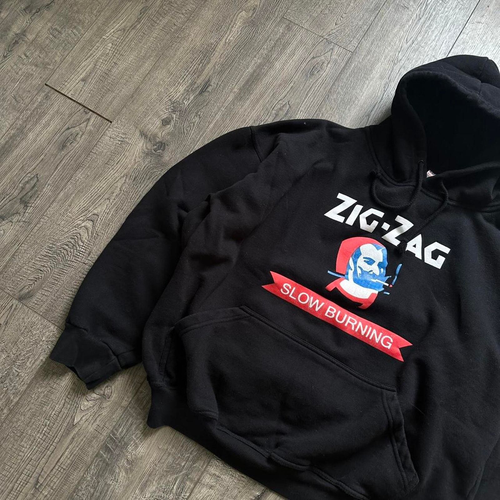 Vintage Vintage Cotton Zig Zag Slow Burning Papers Hoodie Sweatshirt Size US M / EU 48-50 / 2 - 4 Thumbnail