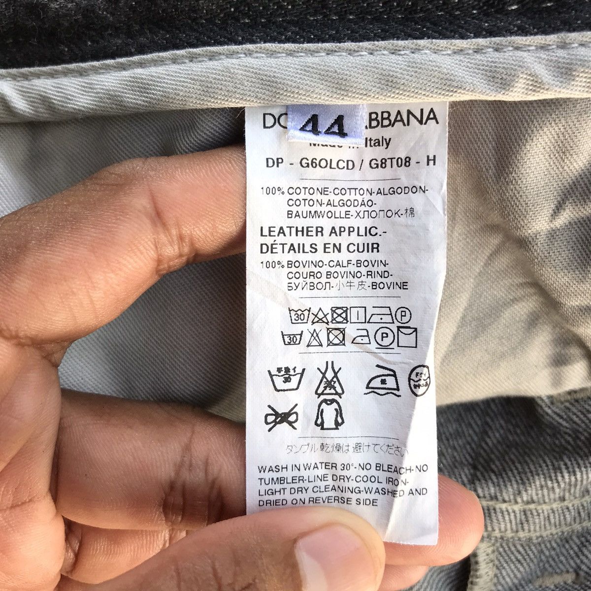 Dolce & Gabbana Dolce & Gabbana Denim Selvedge Distressed D&G Luxury Brand Size US 30 / EU 46 - 24 Thumbnail