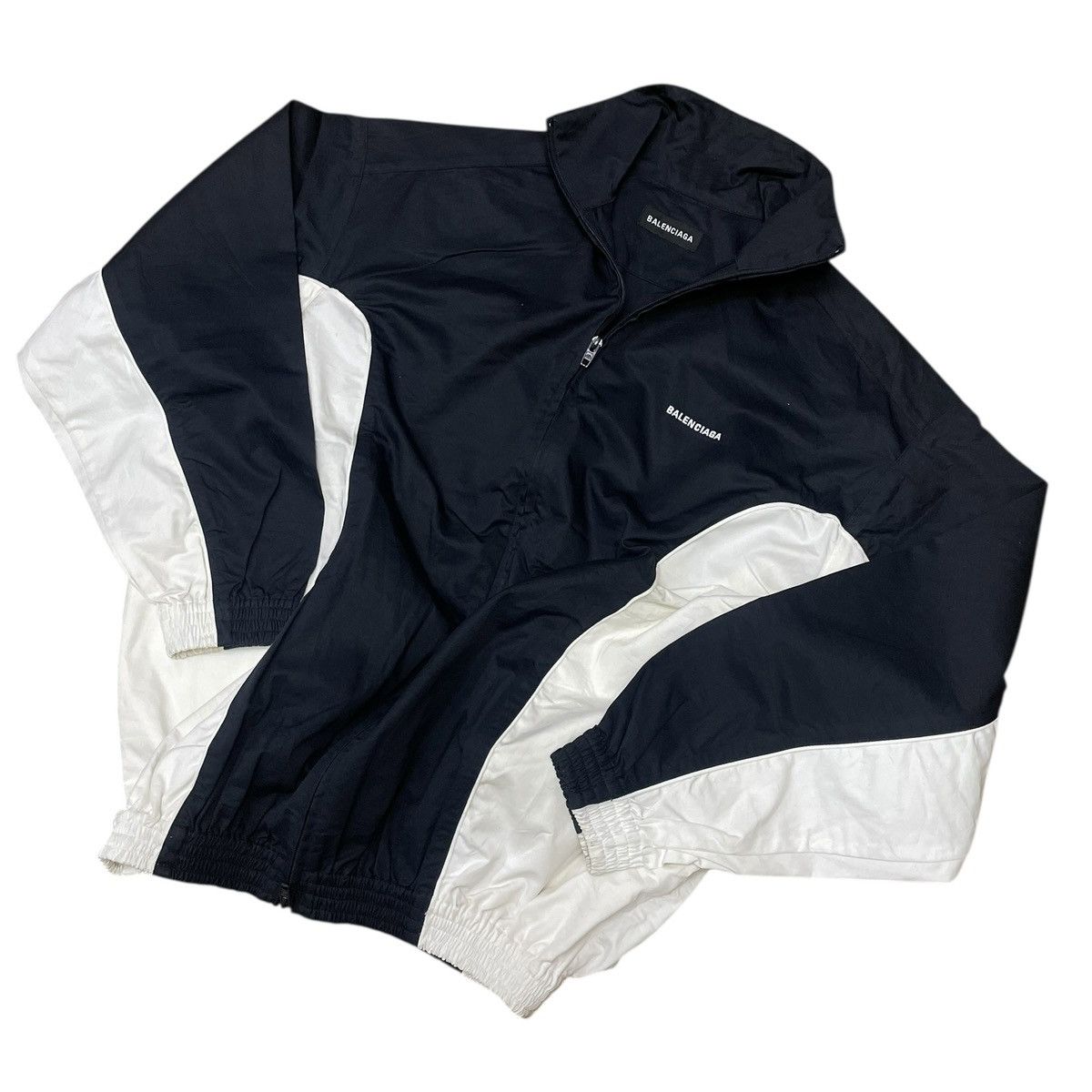 Balenciaga Balenciaga Colour-Block Logo Track Oversize Jacket Size US M / EU 48-50 / 2 - 4 Thumbnail