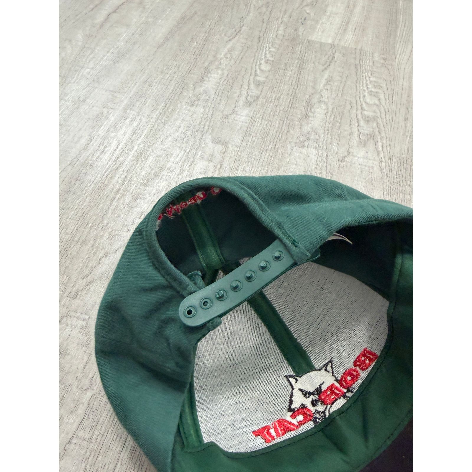 Vintage Vintage Bob Cat Snapback Hat Men's OSFA Green 90s Snowmobile Size ONE SIZE - 5 Thumbnail