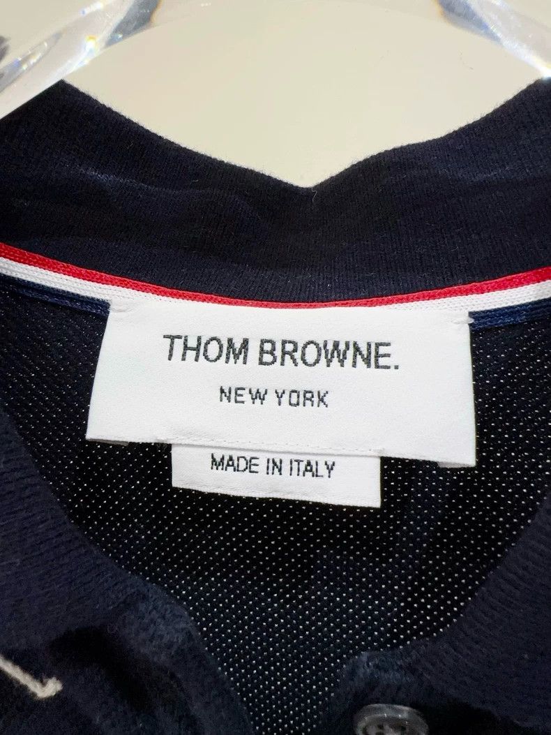 Thom Browne Thom Browne Deep blue wintress polo shirt Size XS / US 0-2 / IT 36-38 - 4 Thumbnail