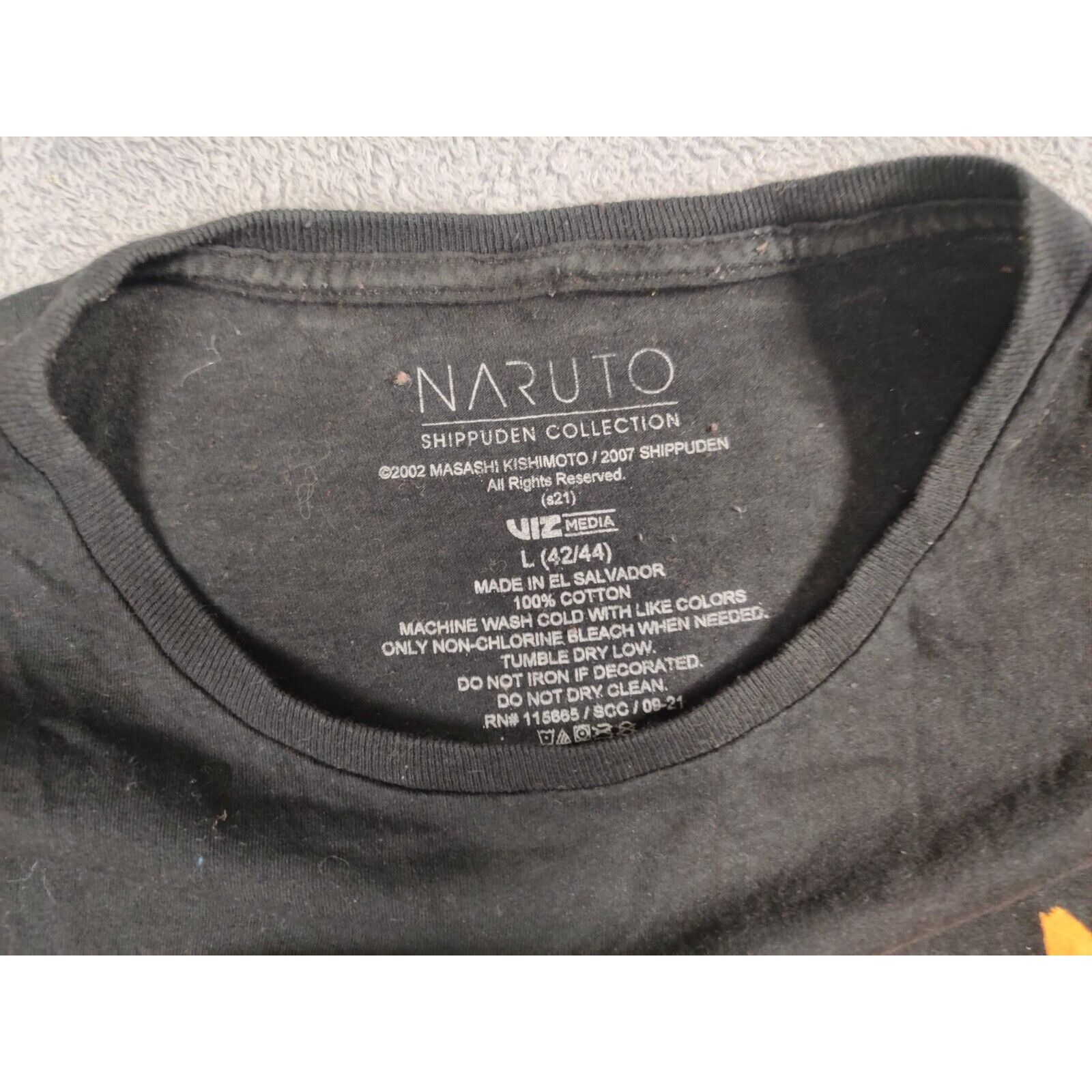Other Naruto Shirt Adult Mens Large Black Orange Ichiraku Ramen Size US L / EU 52-54 / 3 - 5 Thumbnail